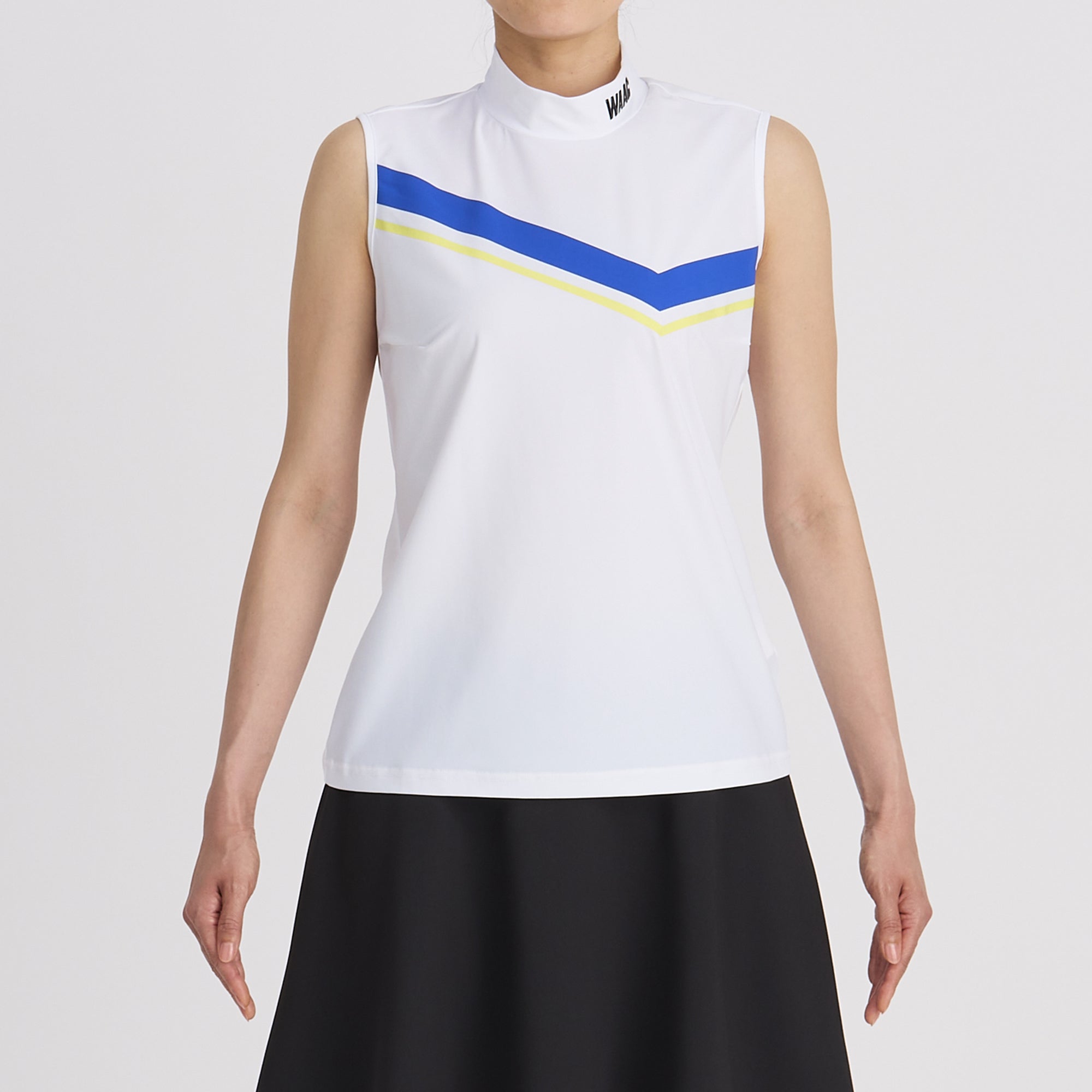 WOMENS Carvicoスムース ノースリーブモックネック ロイヤルブルー/072242090