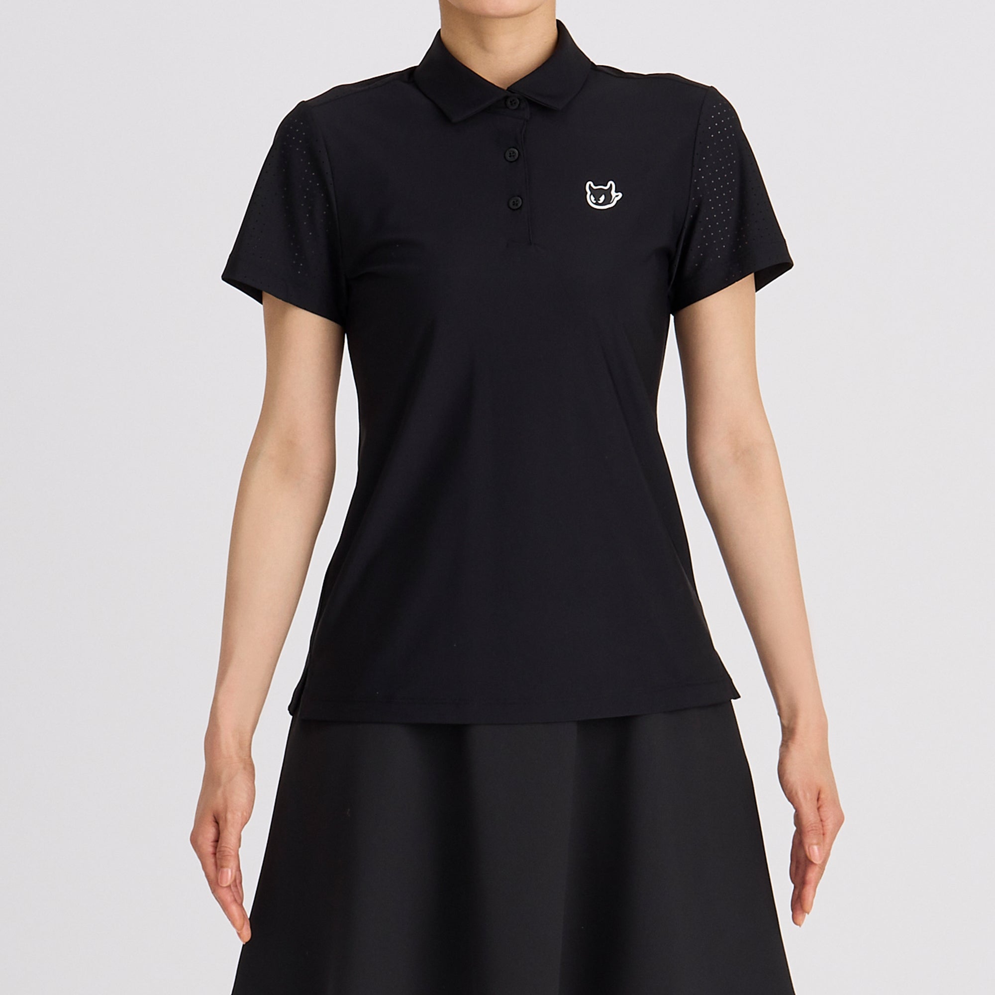 WOMENS EUROJERSEYパンチング 半袖ポロシャツ ホワイト/072242092