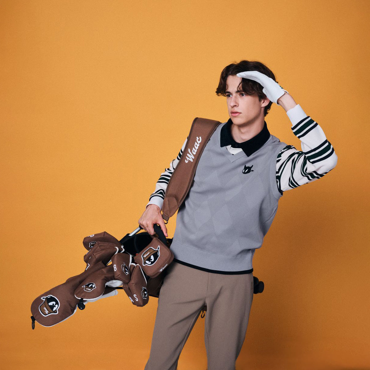 MEN ライトウェイトニットベスト チャコール