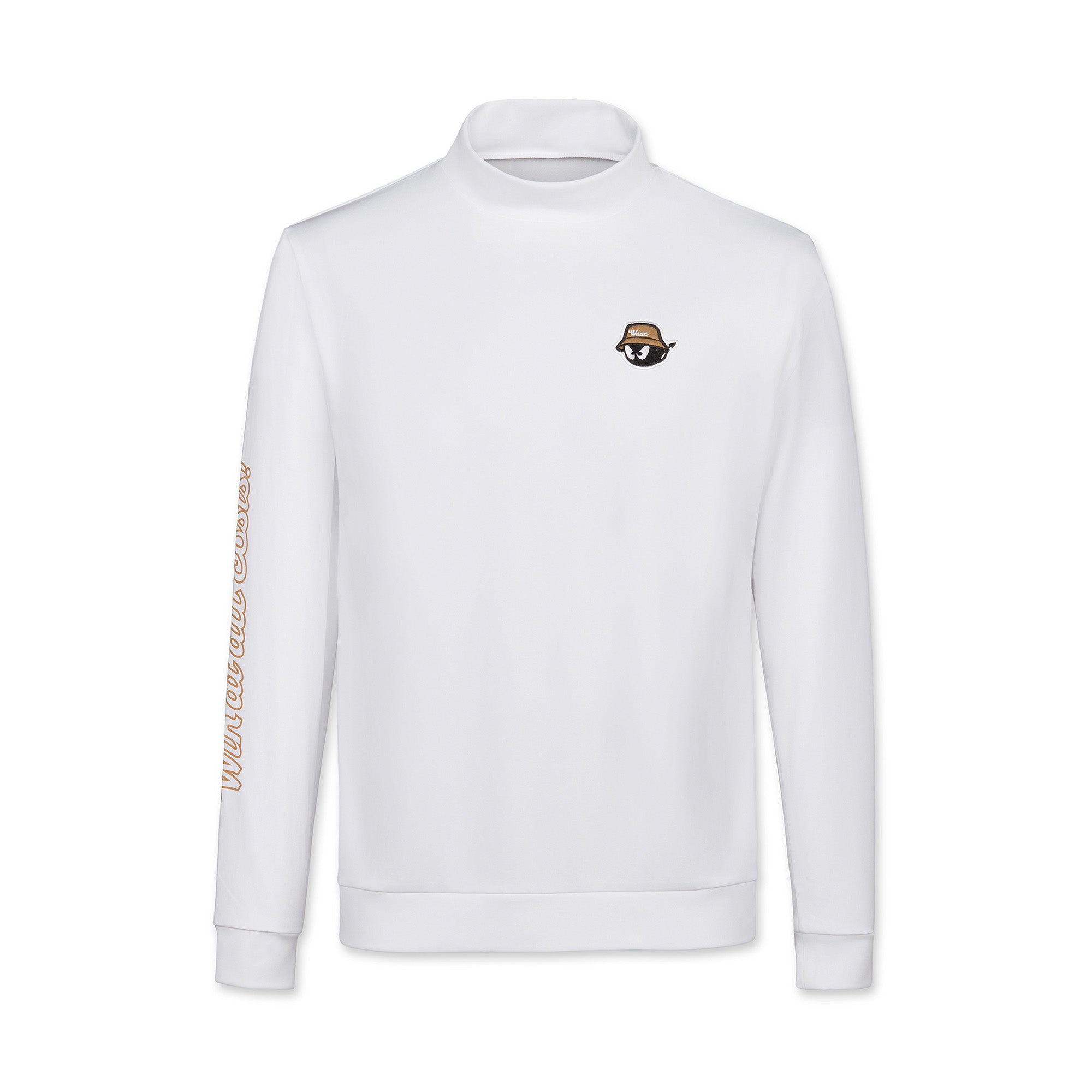 tfw49 長袖　モックネック　s ホワイト TFW49 モックネックプリントロングスリーブ ホワイト S