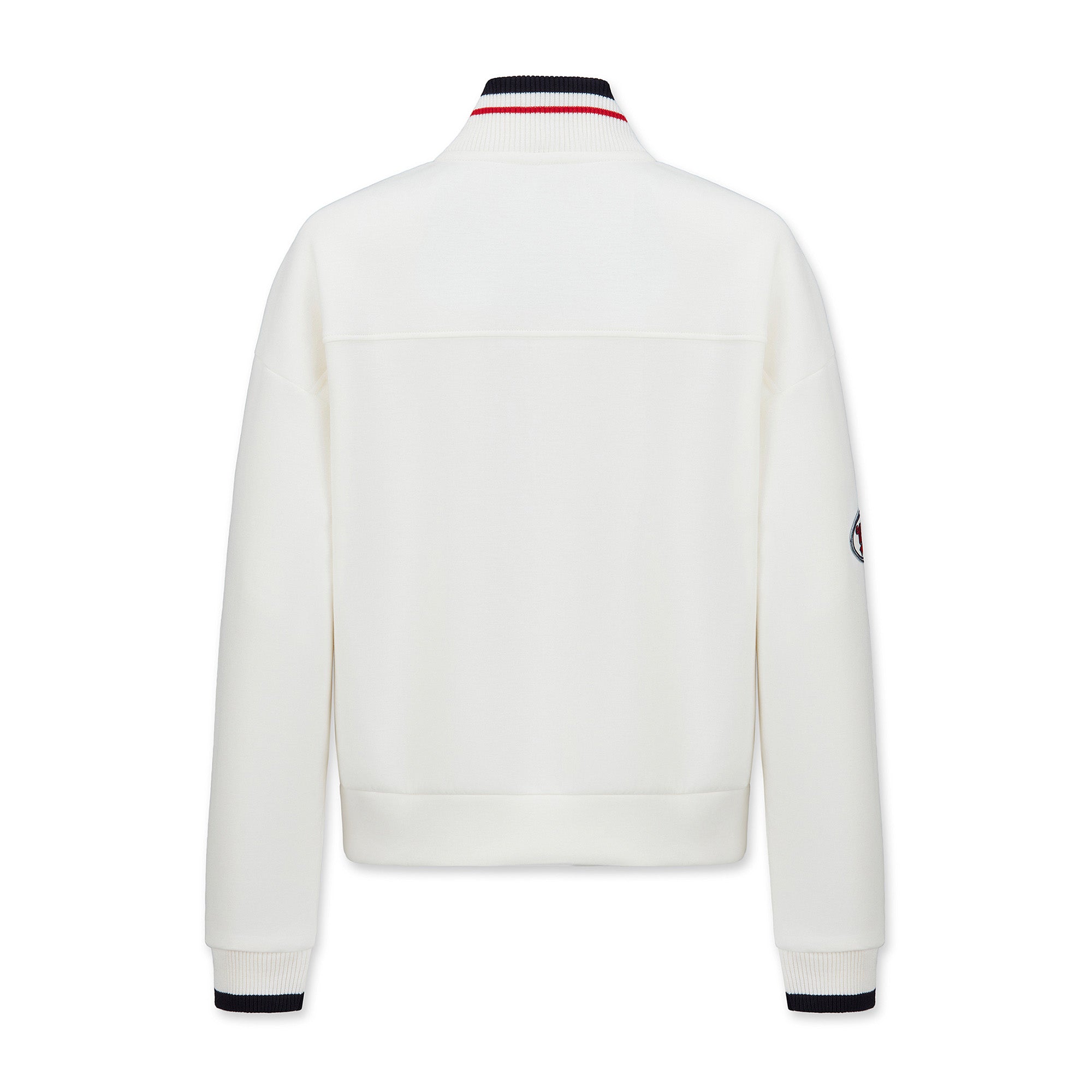 WOMEN ダンボールニットスポーティーハーフジップ アイボリー