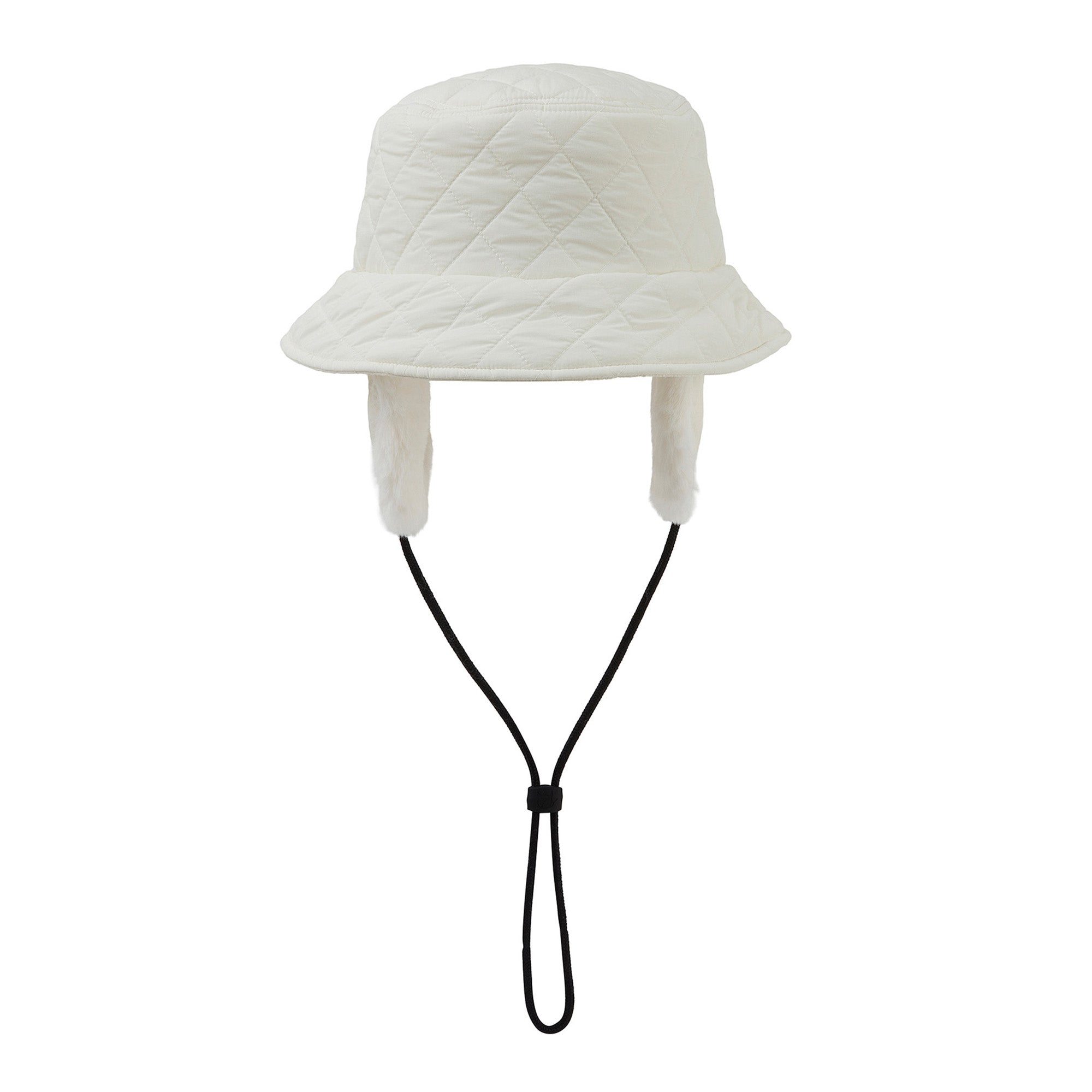 UNISEX イヤーフラップバケットハット ホワイト