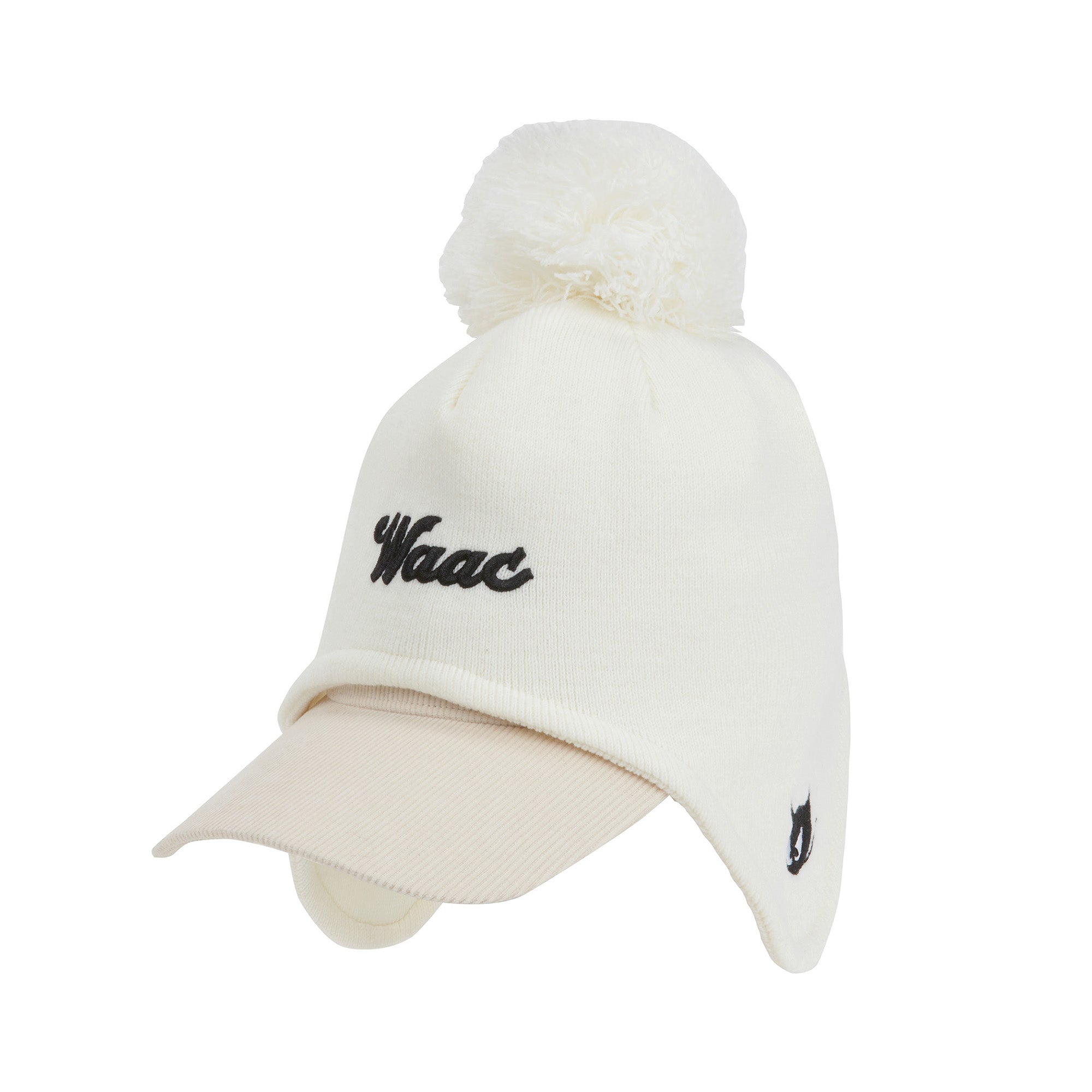 UNISEX イヤーフラップニットキャップ ブラウン