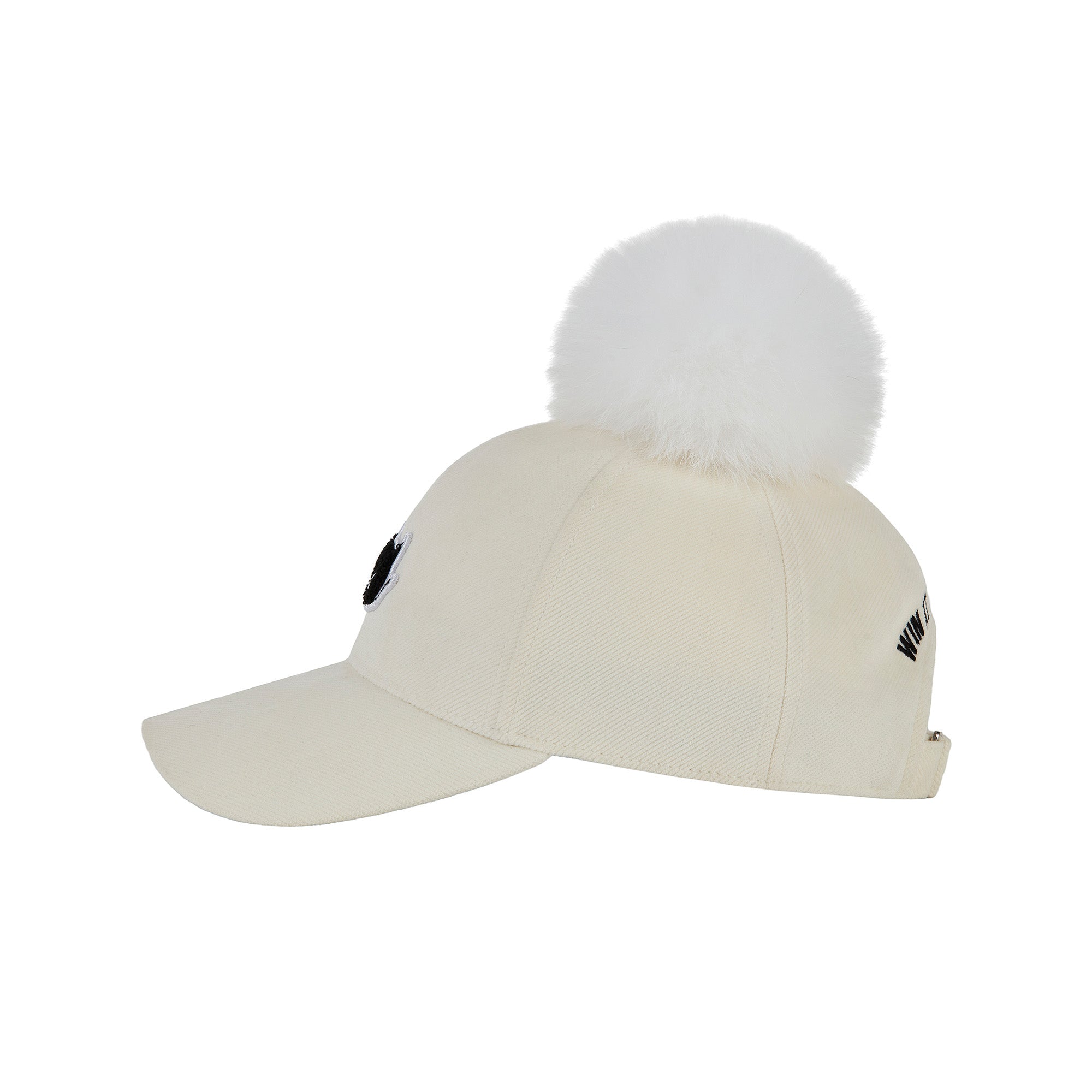 UNISEX ポンポンキャップ ブラック