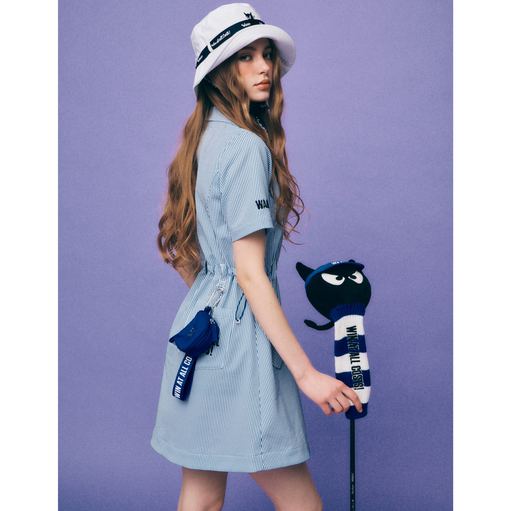 UNISEX リボンバケットハット ホワイト