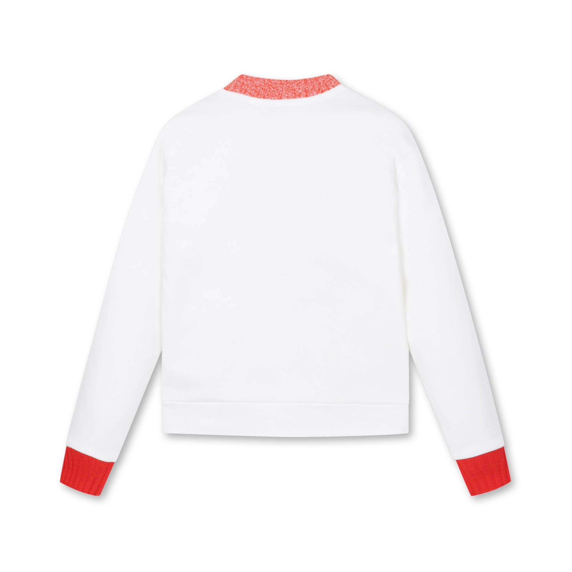 WOMEN カラー配色防風トップス アイボリー