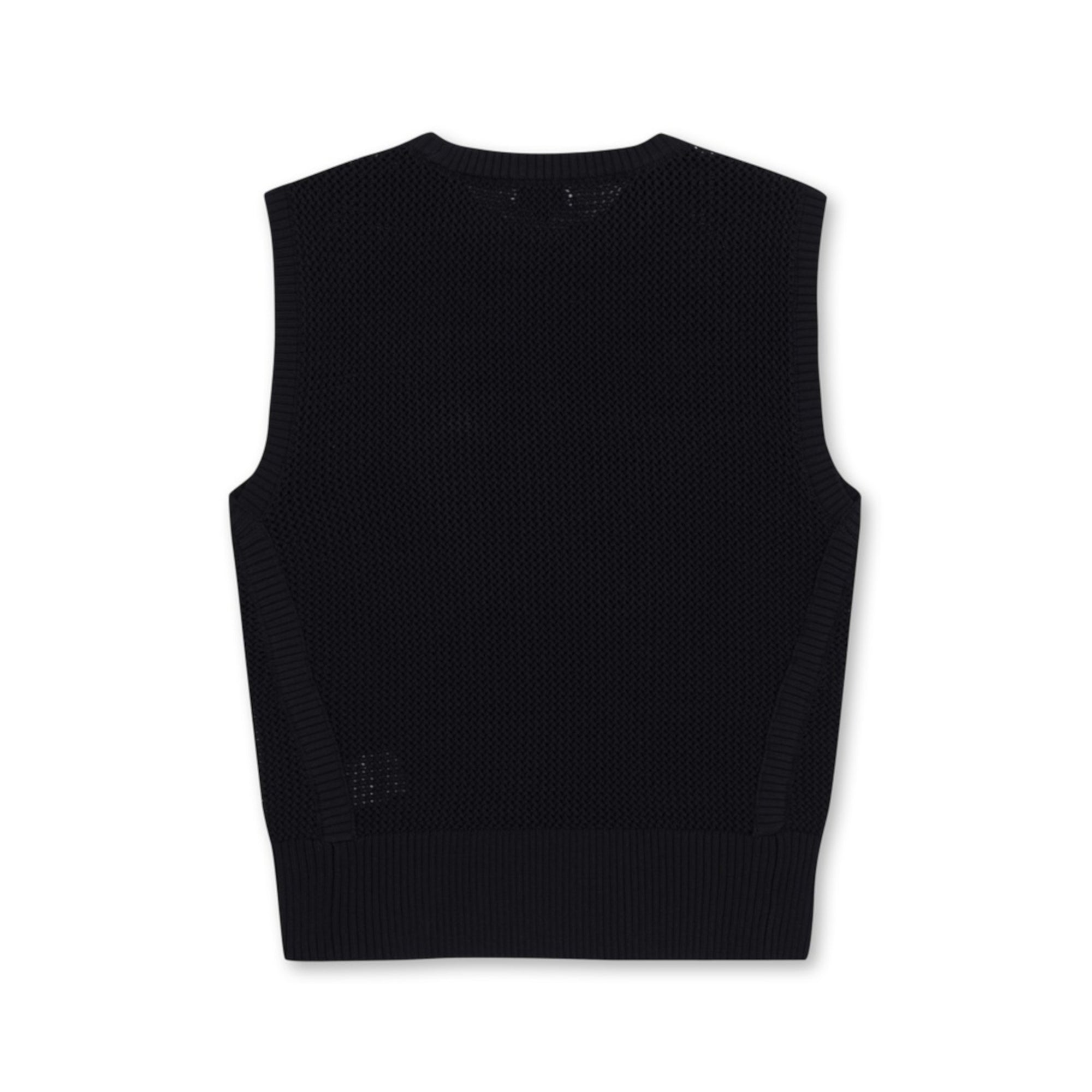 WOMENS メッシュニットベスト ブラック/072342762