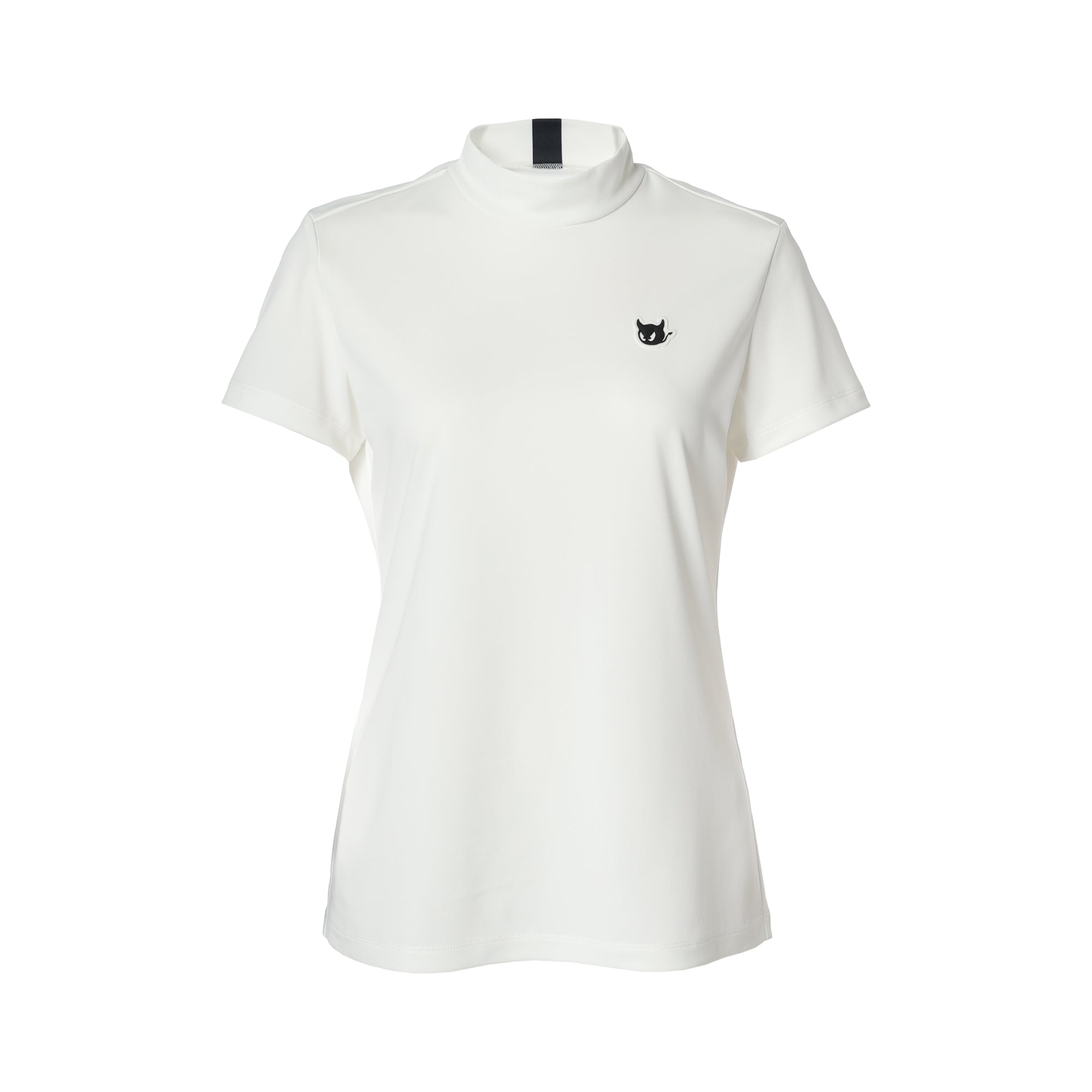 WOMENS バックハニカム 半袖モックネック ホワイト/072244060