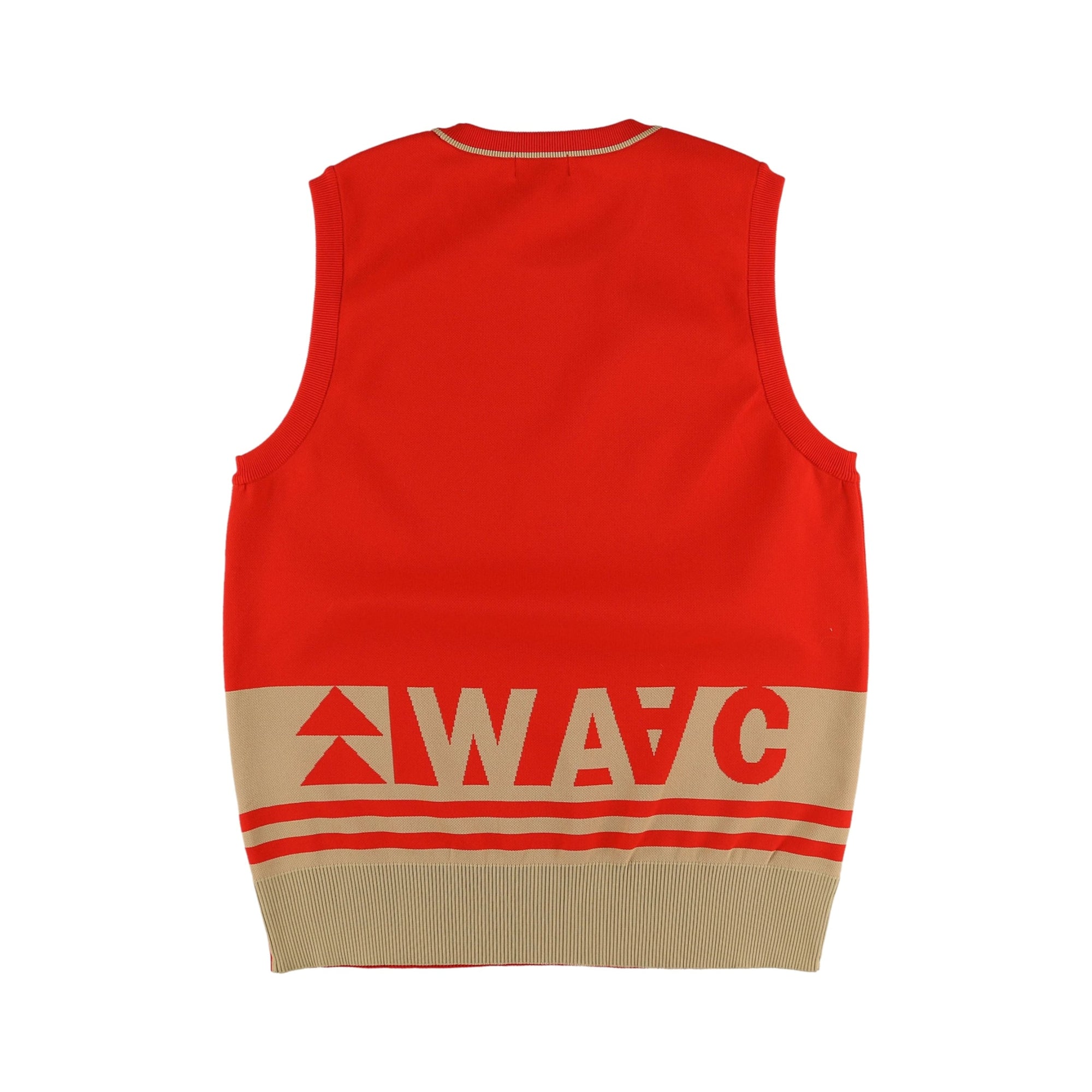 MEN エンゼルヤーン ニットベスト レッド