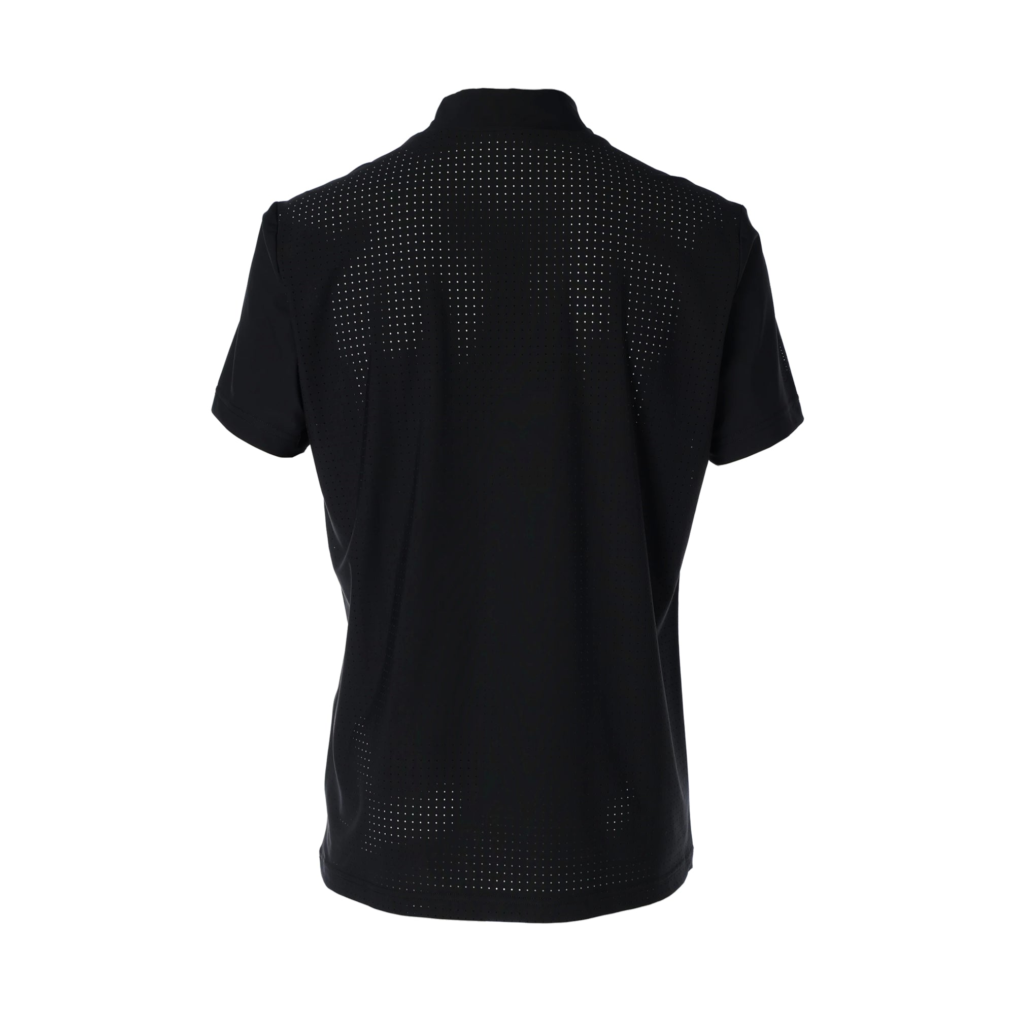 MEN UVパンチングモックネック ブラック