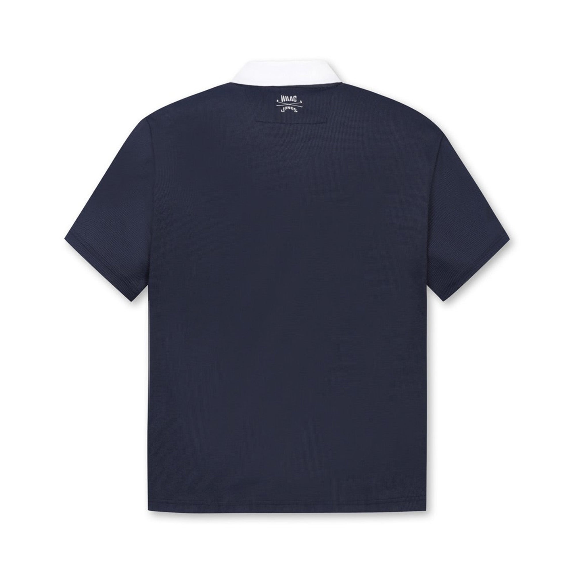 【WAAC X JONES】MEN ルーズフィットポロシャツ ネイビー