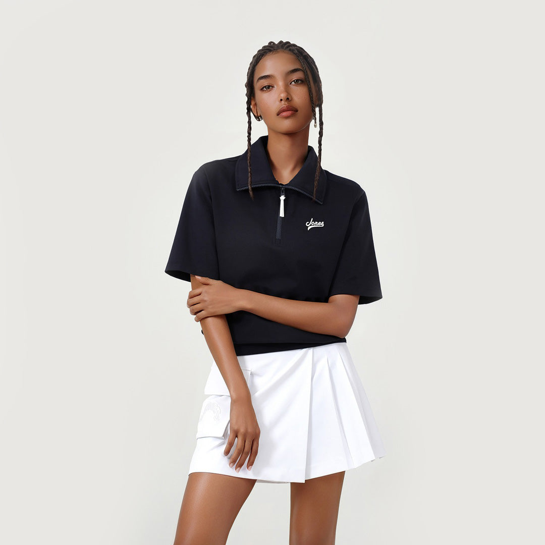 【WAAC X JONES】WOMEN ルーズフィットスウェットシャツ ネイビー