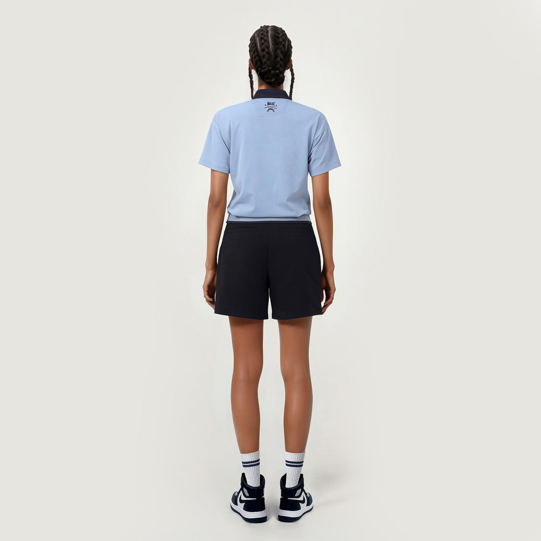 【WAAC X JONES】WOMEN ショートスリーブポロシャツ ライトブルー