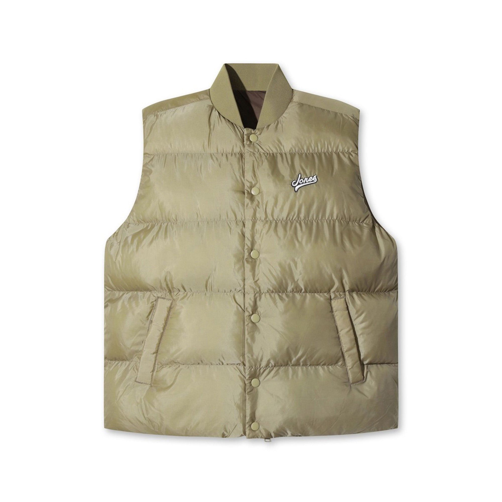 【WAAC X JONES】MEN スタジアムパデッドベスト ベージュ