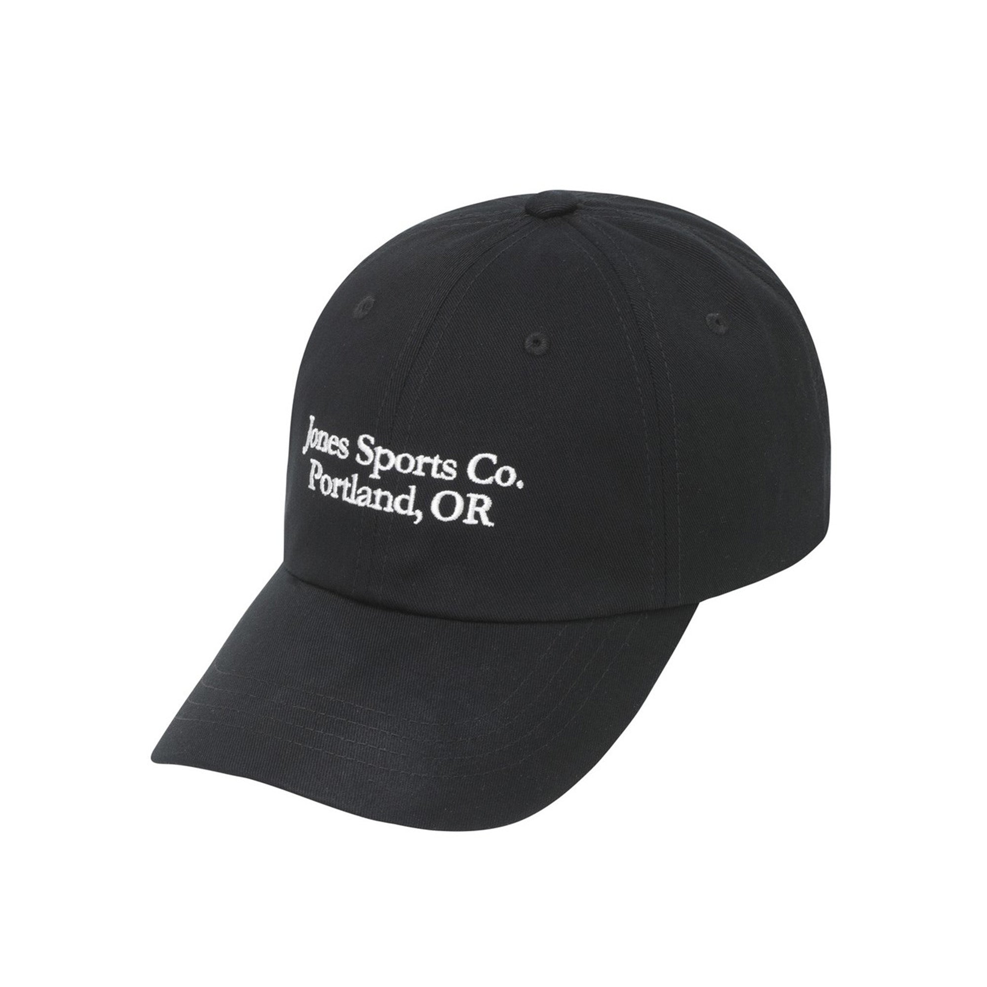 【WAAC X JONES】UNISEX タイポグラフィーキャップ ブラック