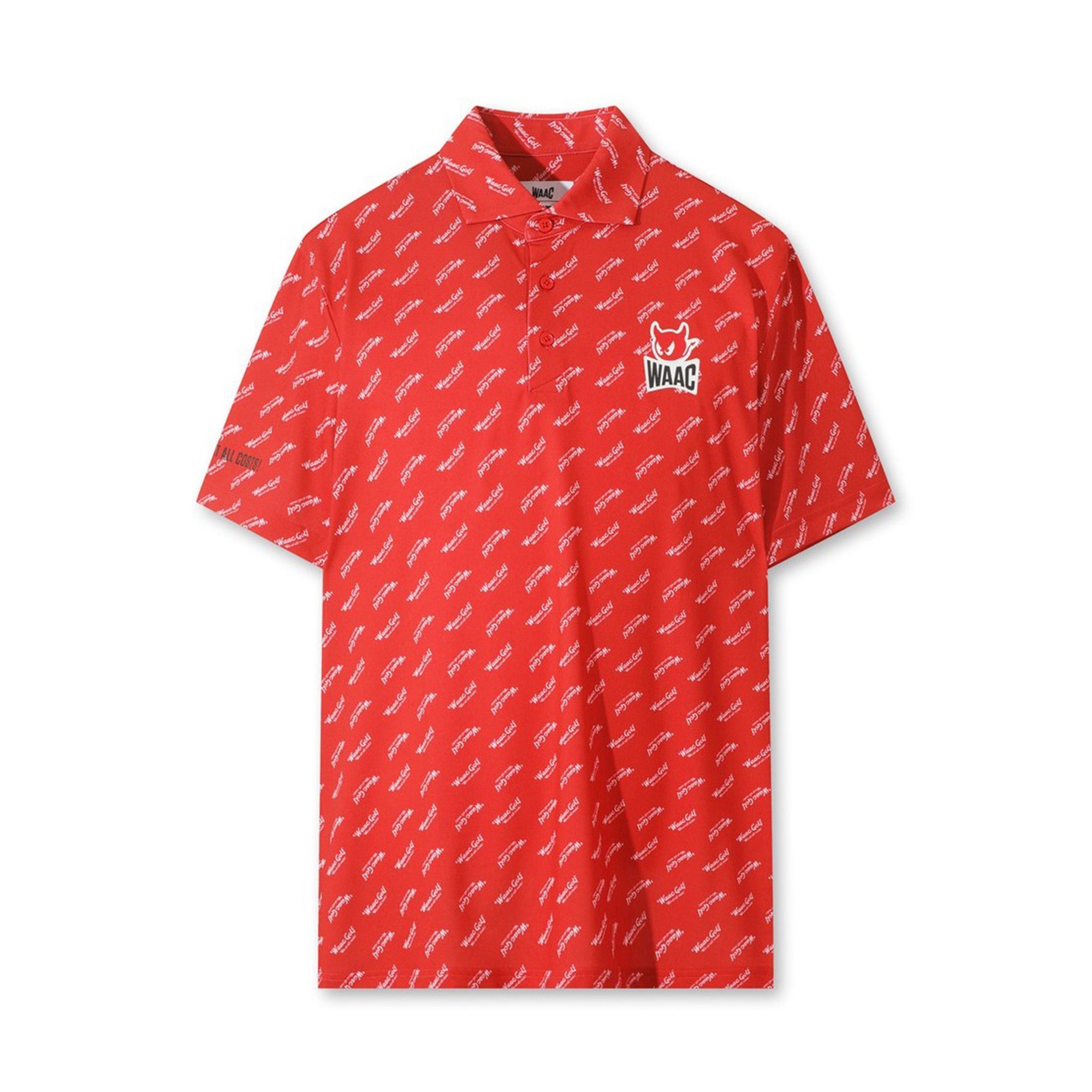 MEN レトロロゴポロシャツ レッド