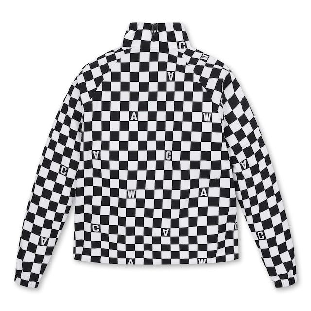 WOMEN チェッカーボード アノラック ブラック