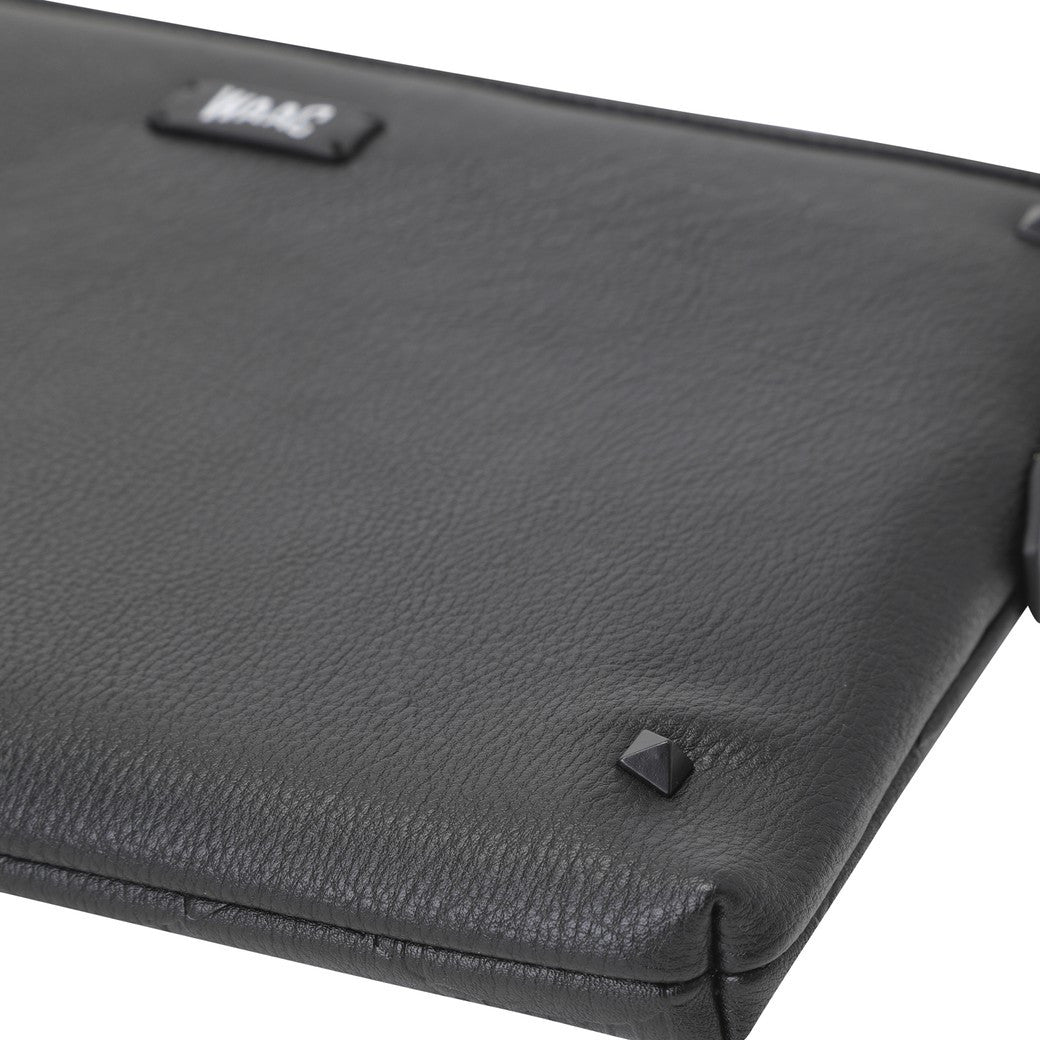 UNISEX ロゴクラッチバッグ ブラック