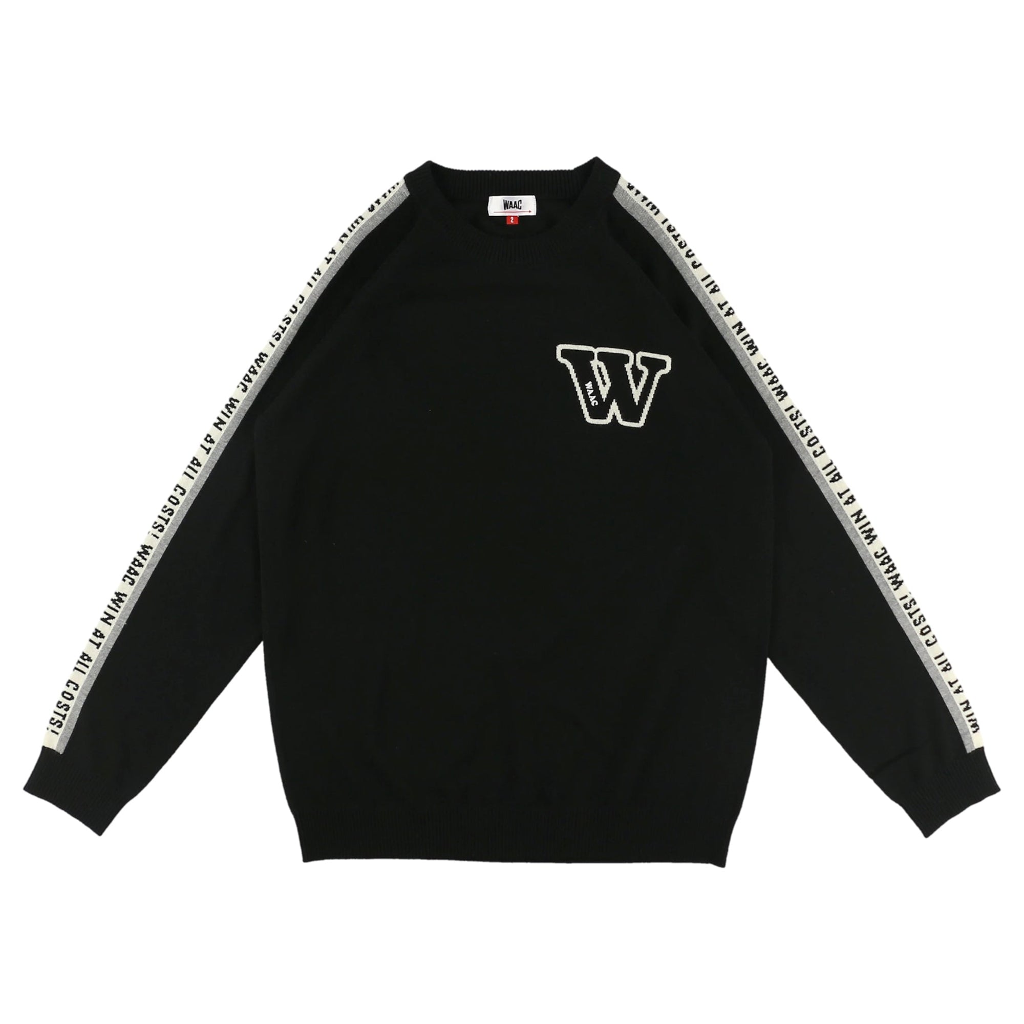 MENS CASHWOOL SWE 長袖プルオーバー ブラック/072234730