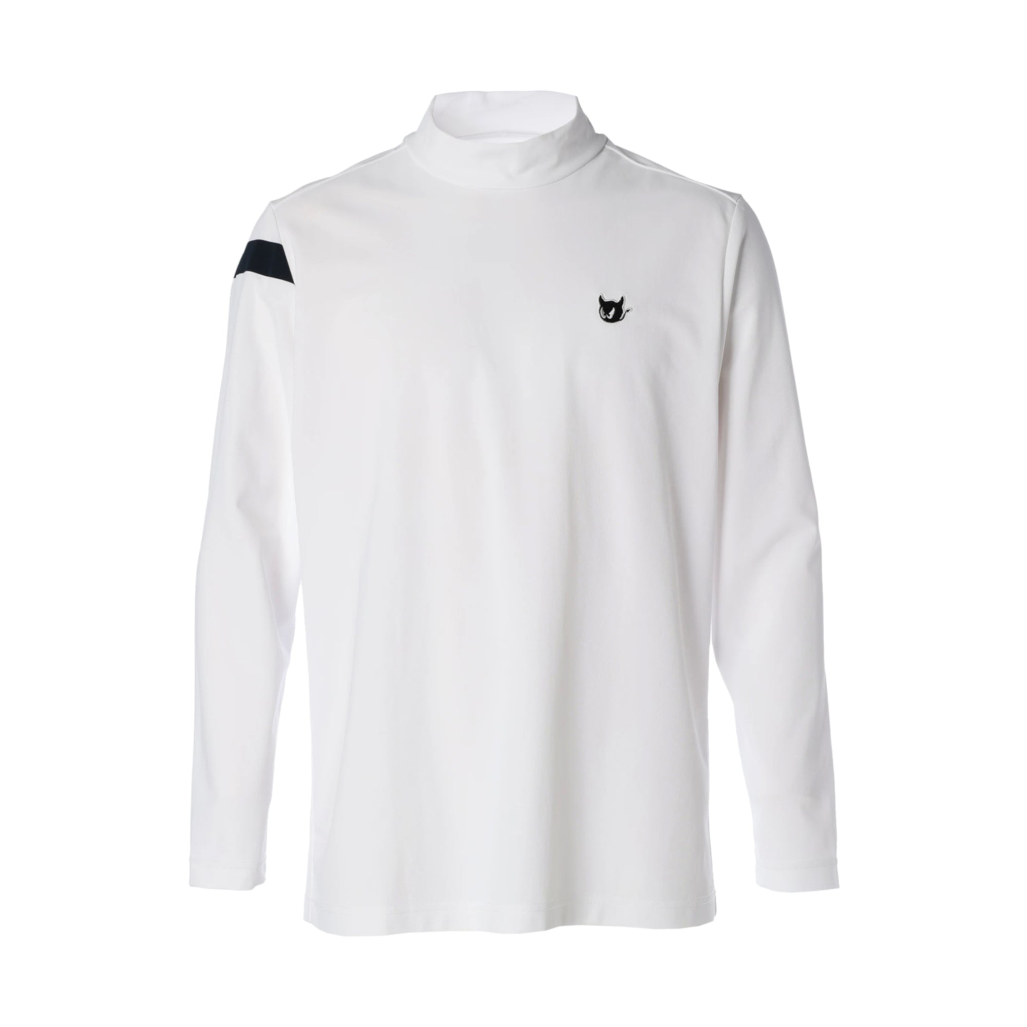 MENS ハイゲージカノコ 長袖モックネック ホワイト/072242010