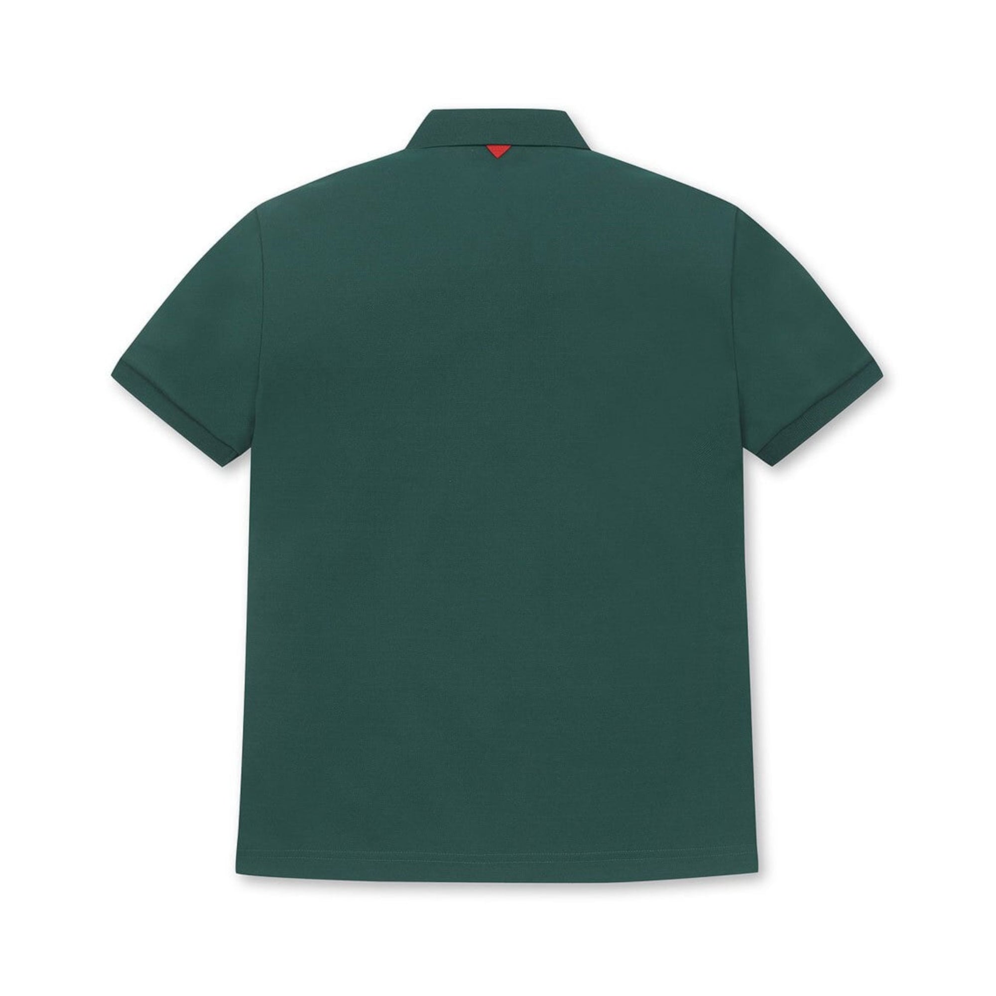 MEN ソリッド半袖ポロシャツ モスグリーン