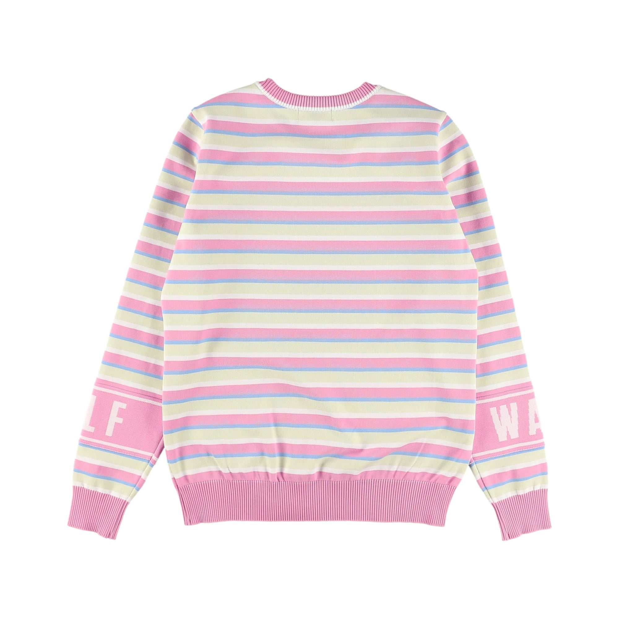 WOMEN マイクロスリームボーダー プルオーバー ピンク