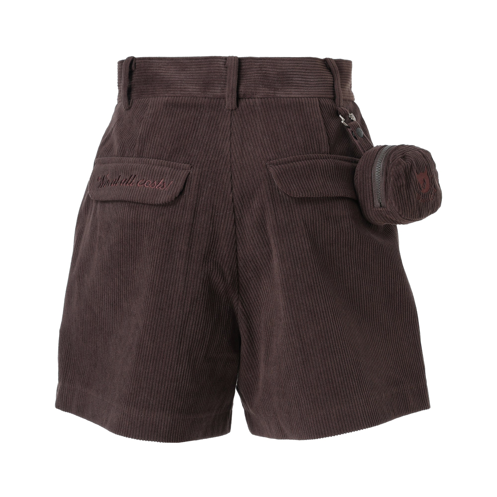 WOMENS コーデュロイショートパンツ ブラウン/072244481