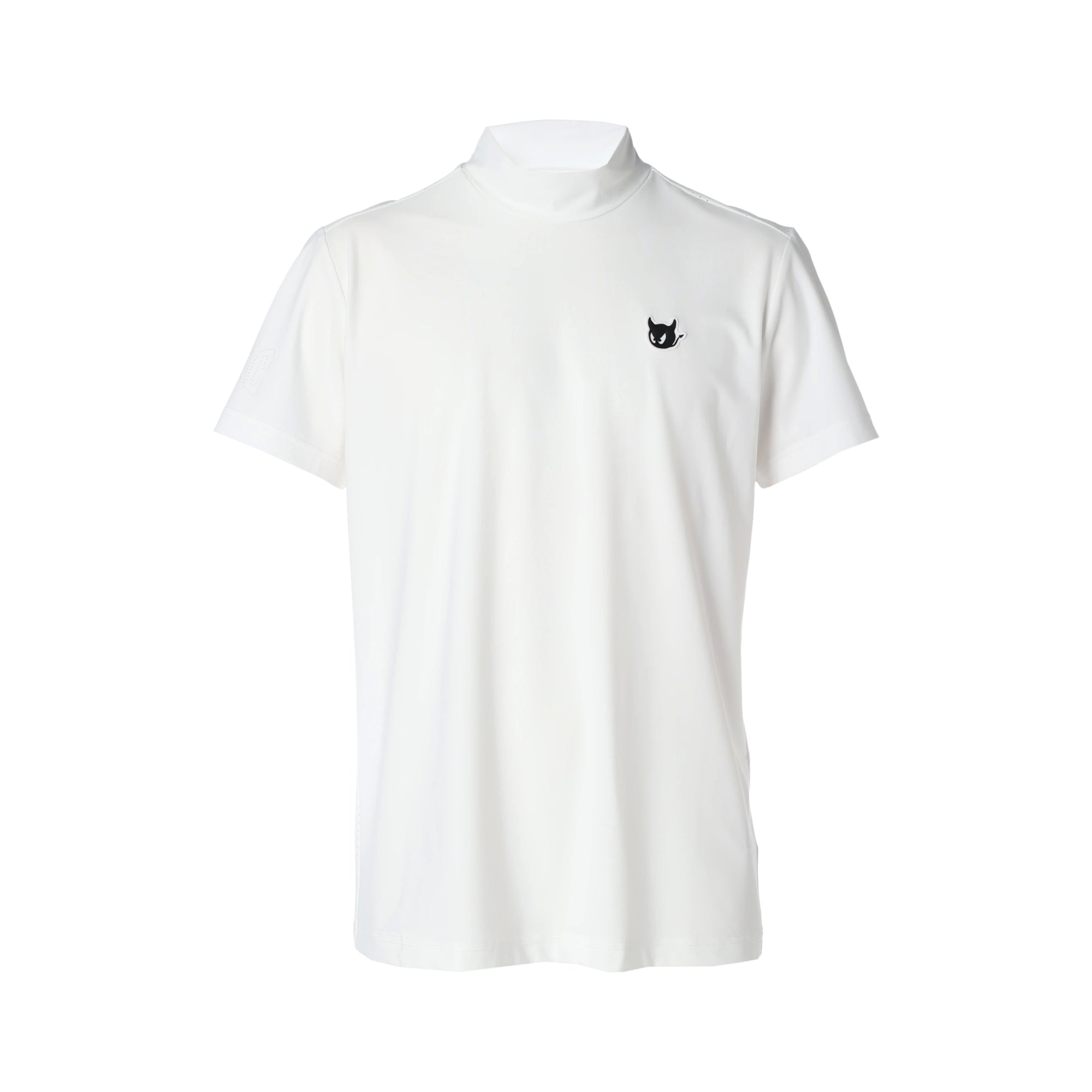 MEN UVパンチングモックネック ホワイト