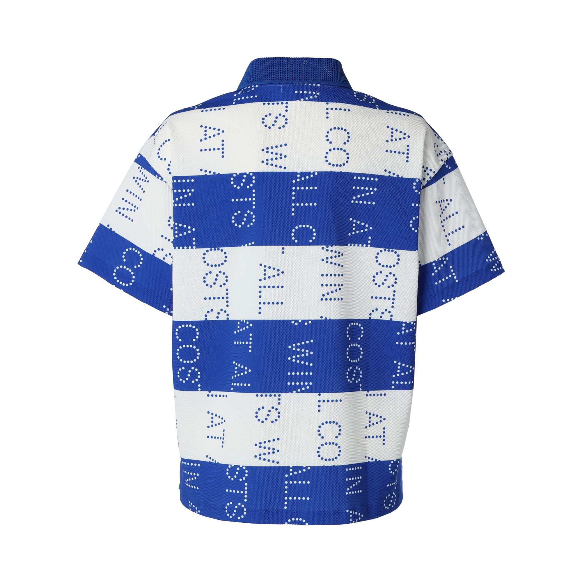 WOMENS ロゴマリンボーダー 半袖ポロシャツ ロイヤルブルー/072242091
