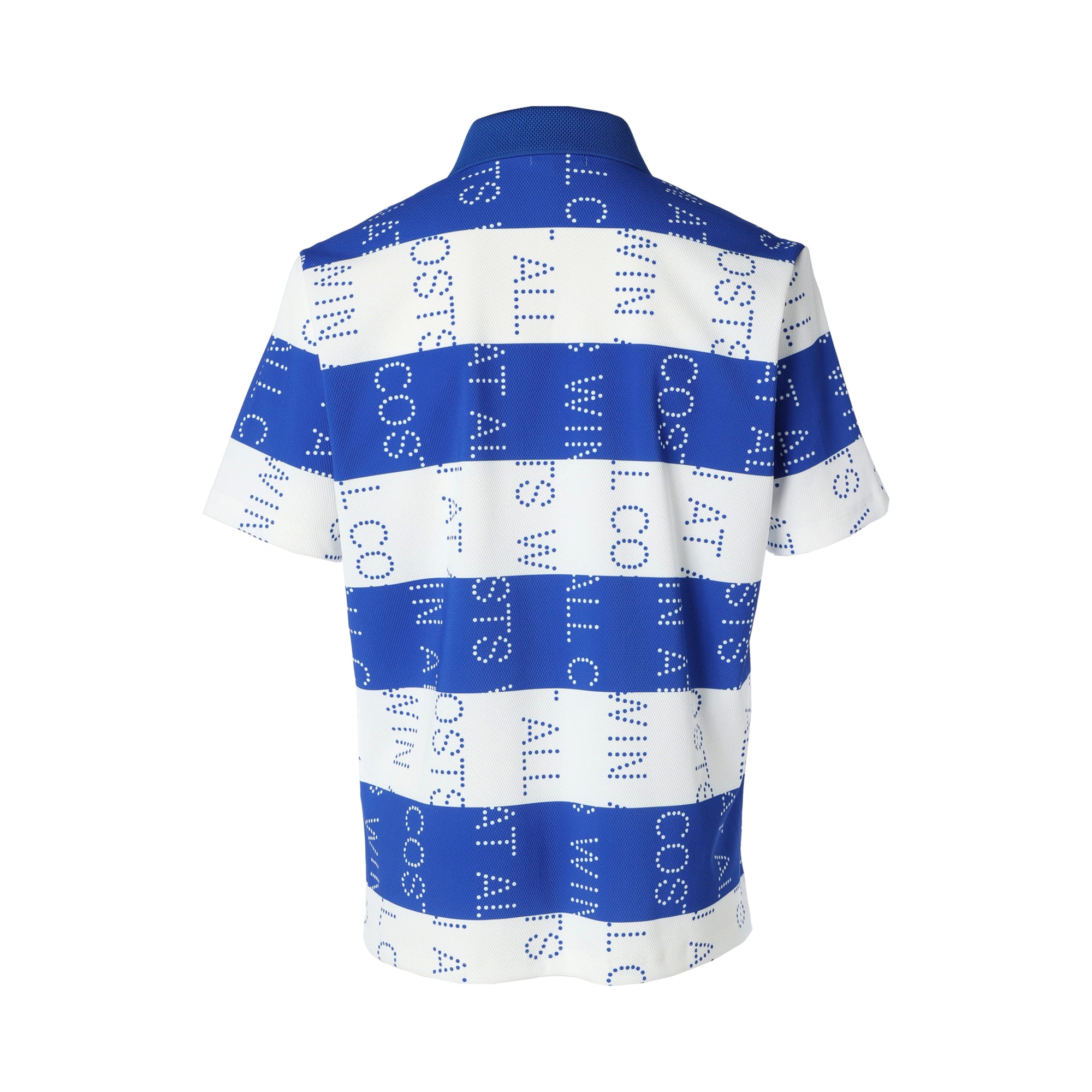 MENS ロゴマリンボーダー 半袖ポロシャツ ロイヤルブルー/072242041