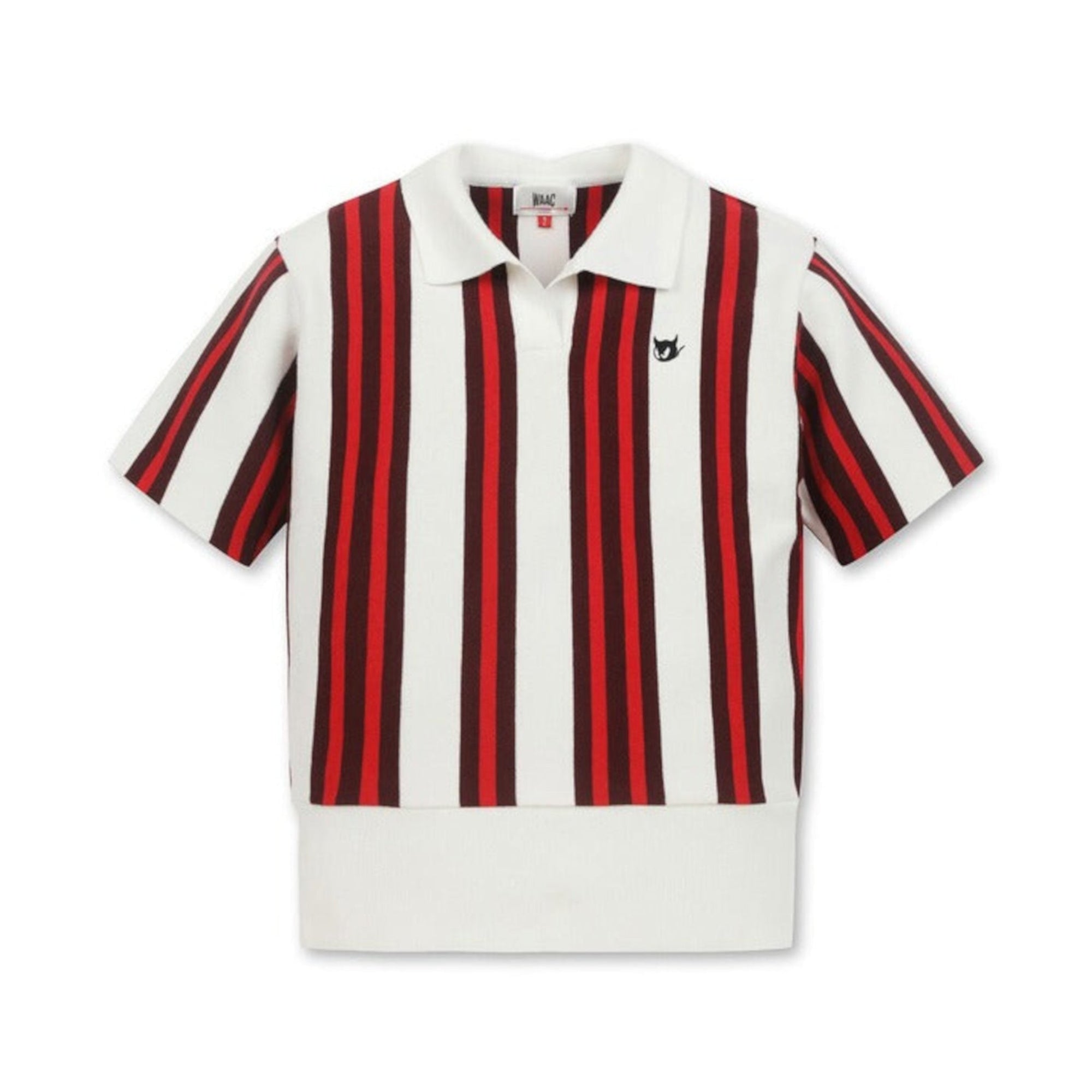 WOMEN カラーブロックバリアント 半袖セーター ホワイト