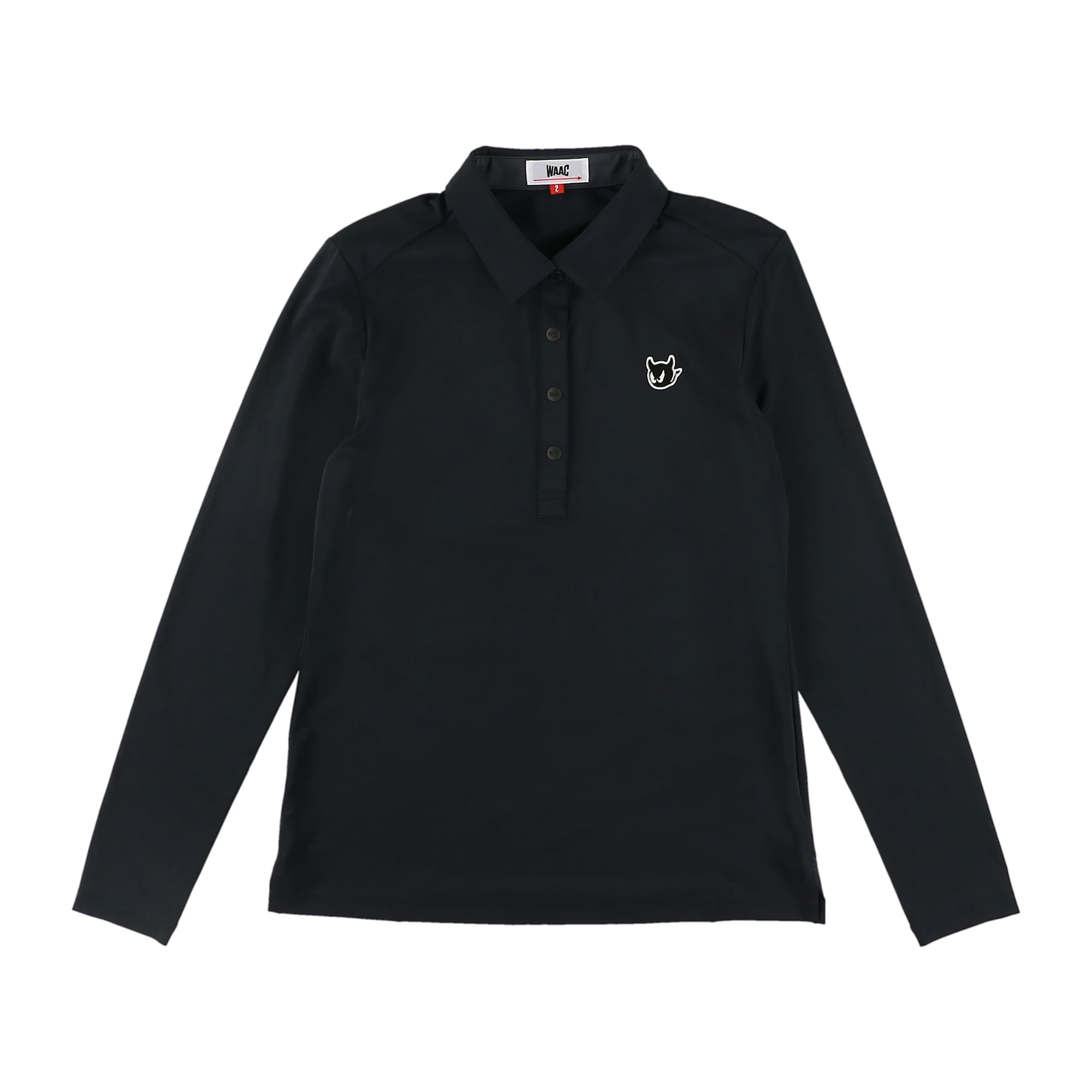 【接触冷感素材】WOMENS CORDURAベア天竺 長袖シャツ ブラック/072232051