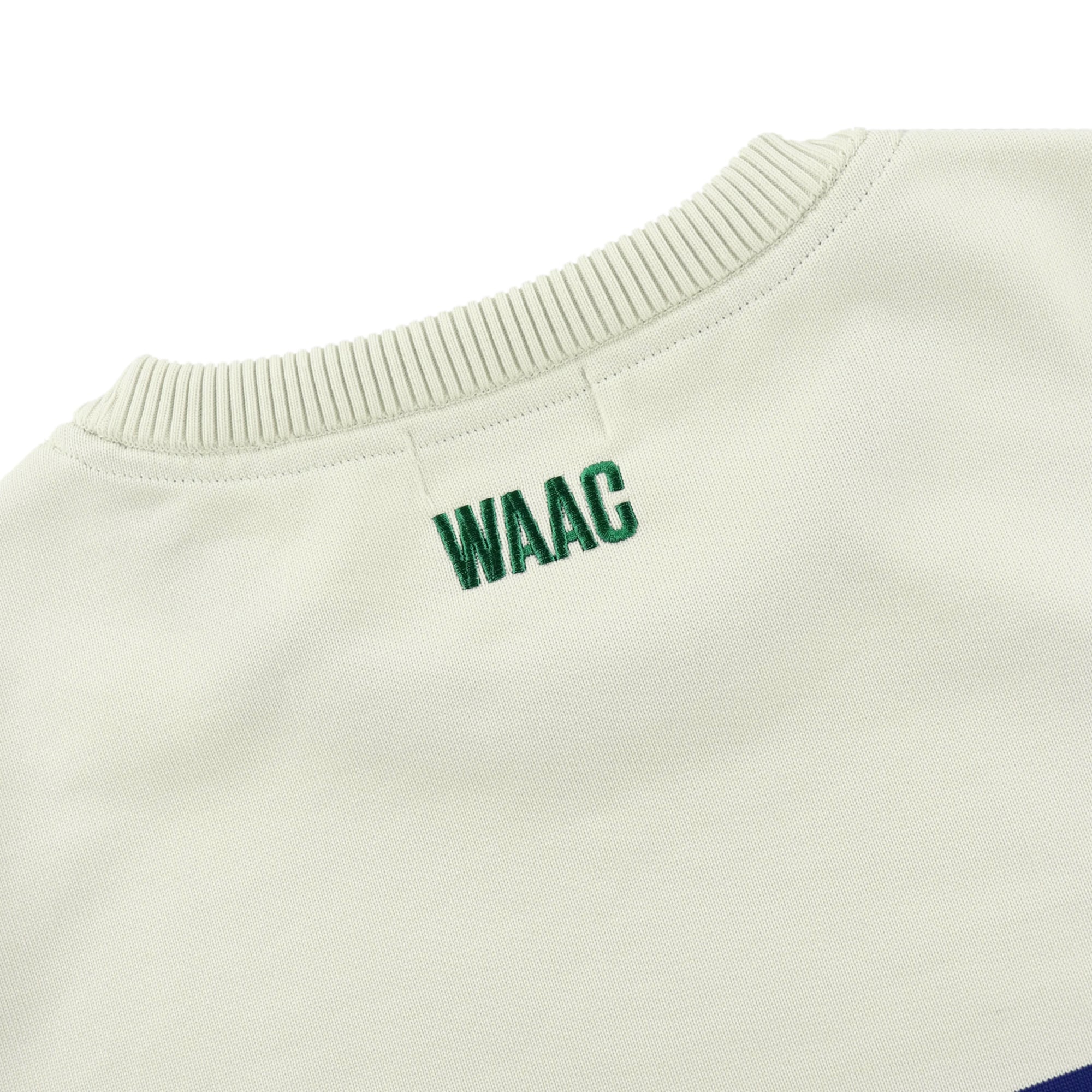 MEN マイクロスリームボーダー 長袖プルオーバー エクリュ