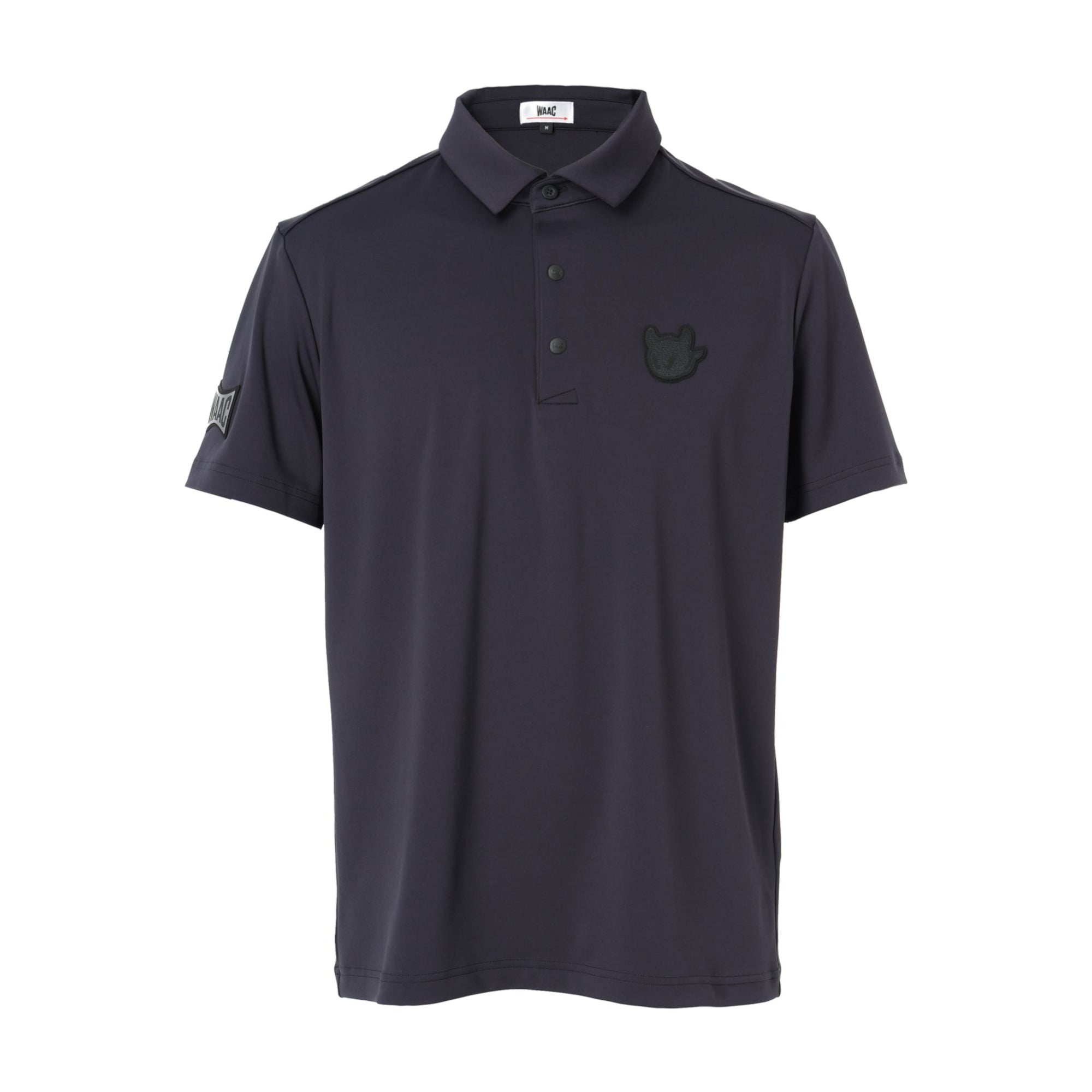 MENS PLAYERS EDITION BASICベア天竺 半袖ポロシャツ ブラック/072244012