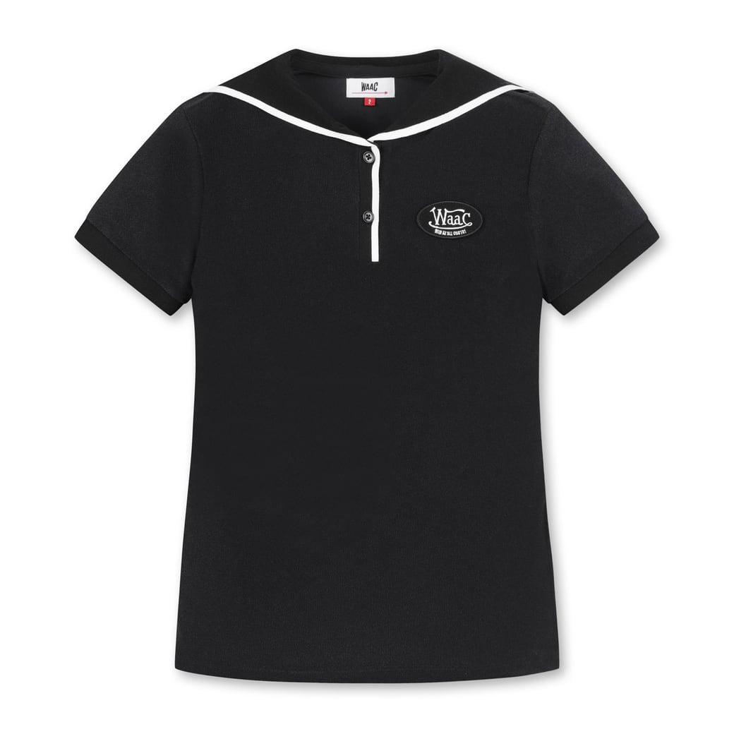 WOMEN セーラーTシャツ ブラック
