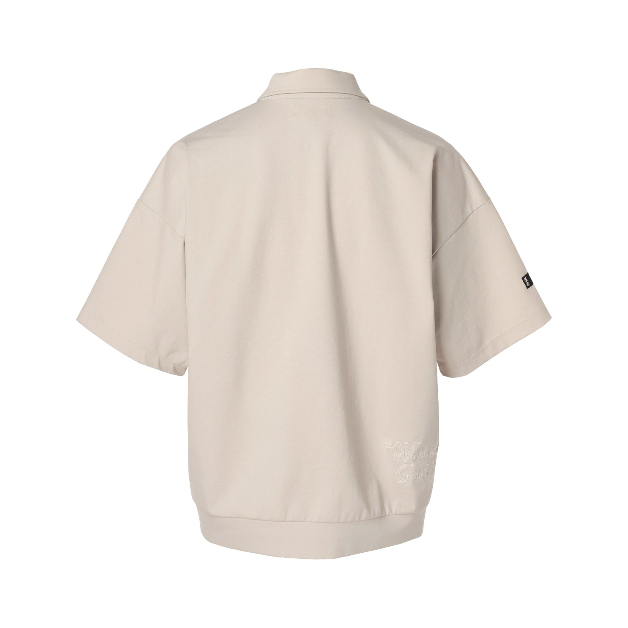 MEN ライトストレッチポンチ 半袖ポロシャツ アイボリー