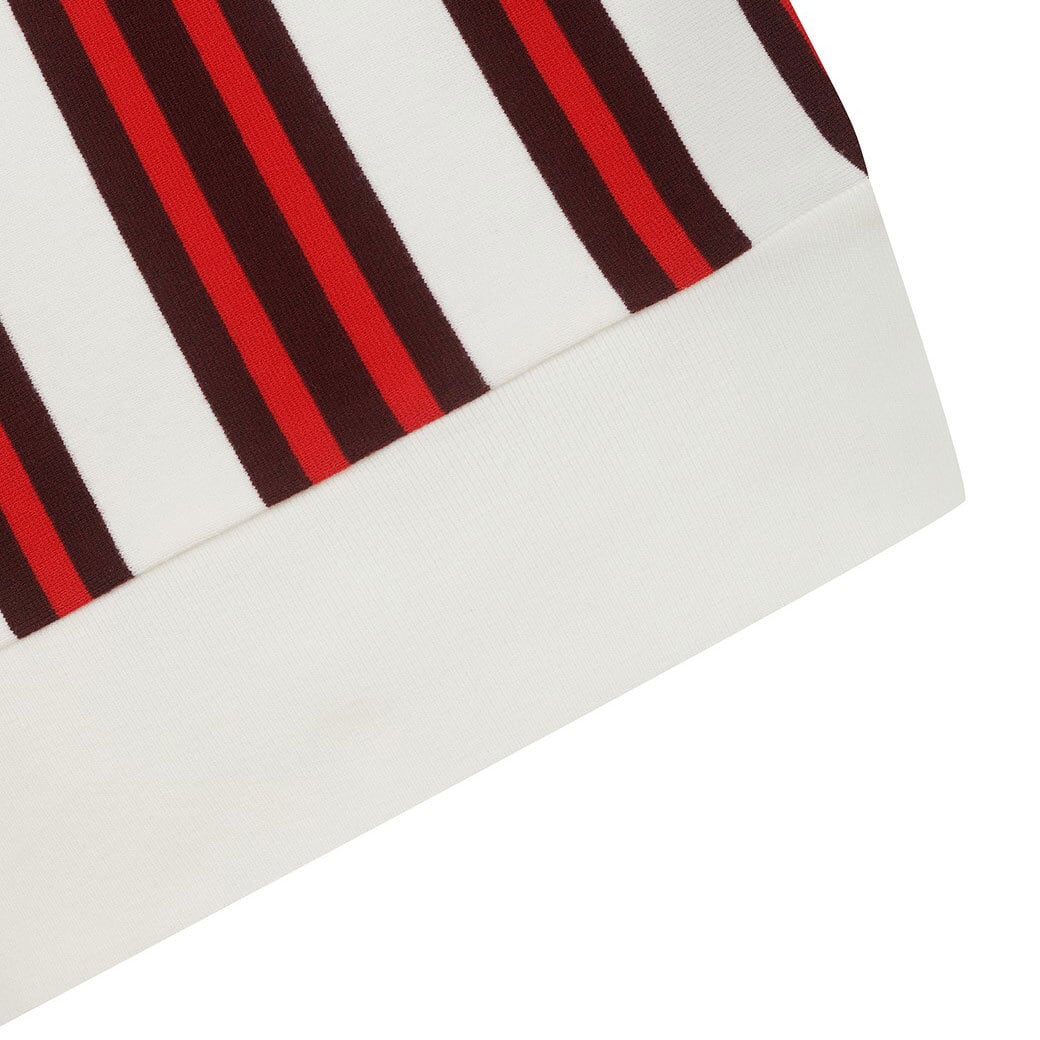 WOMEN カラーブロックバリアント 半袖セーター ホワイト