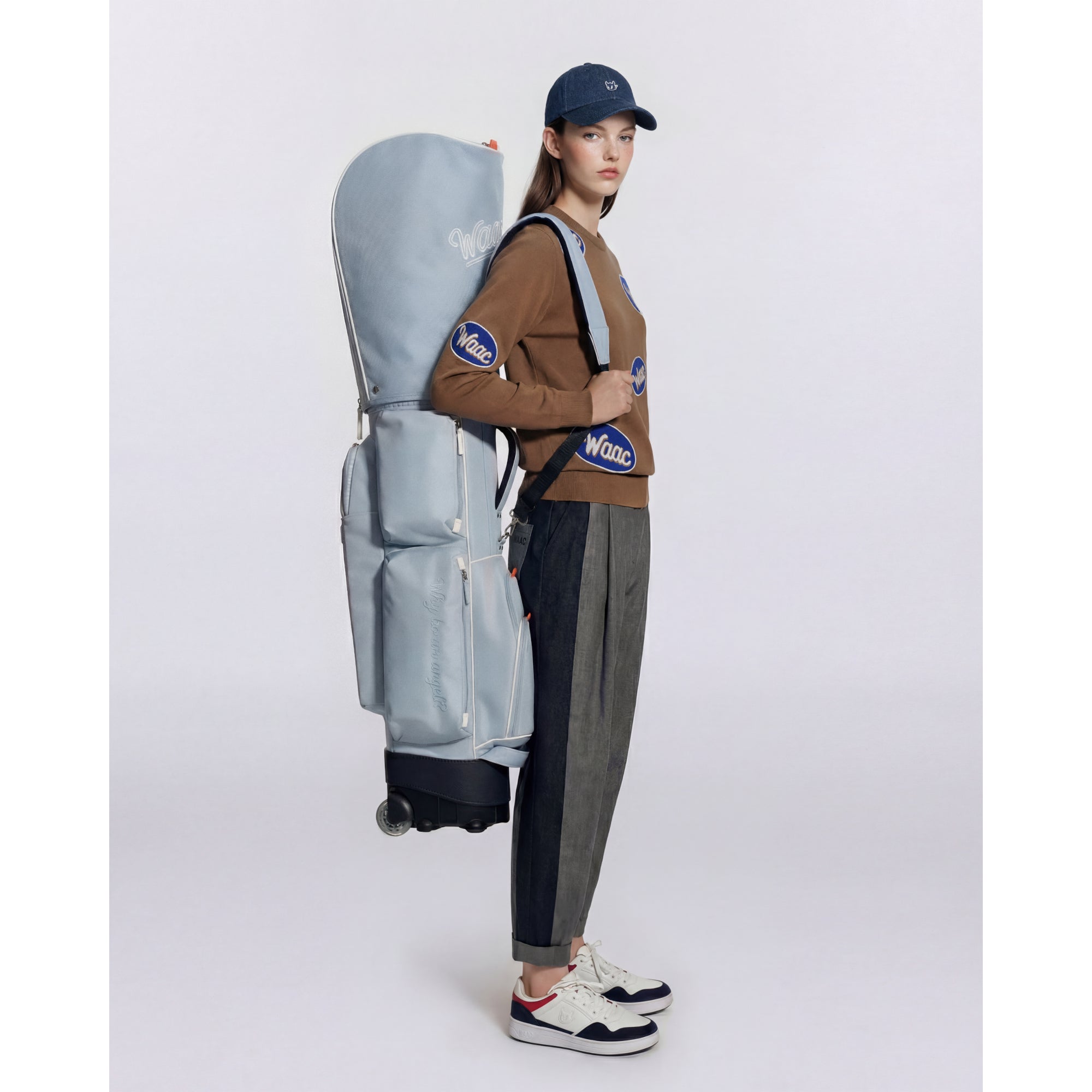 UNISEX 2輪キャディバッグ ライトブルー