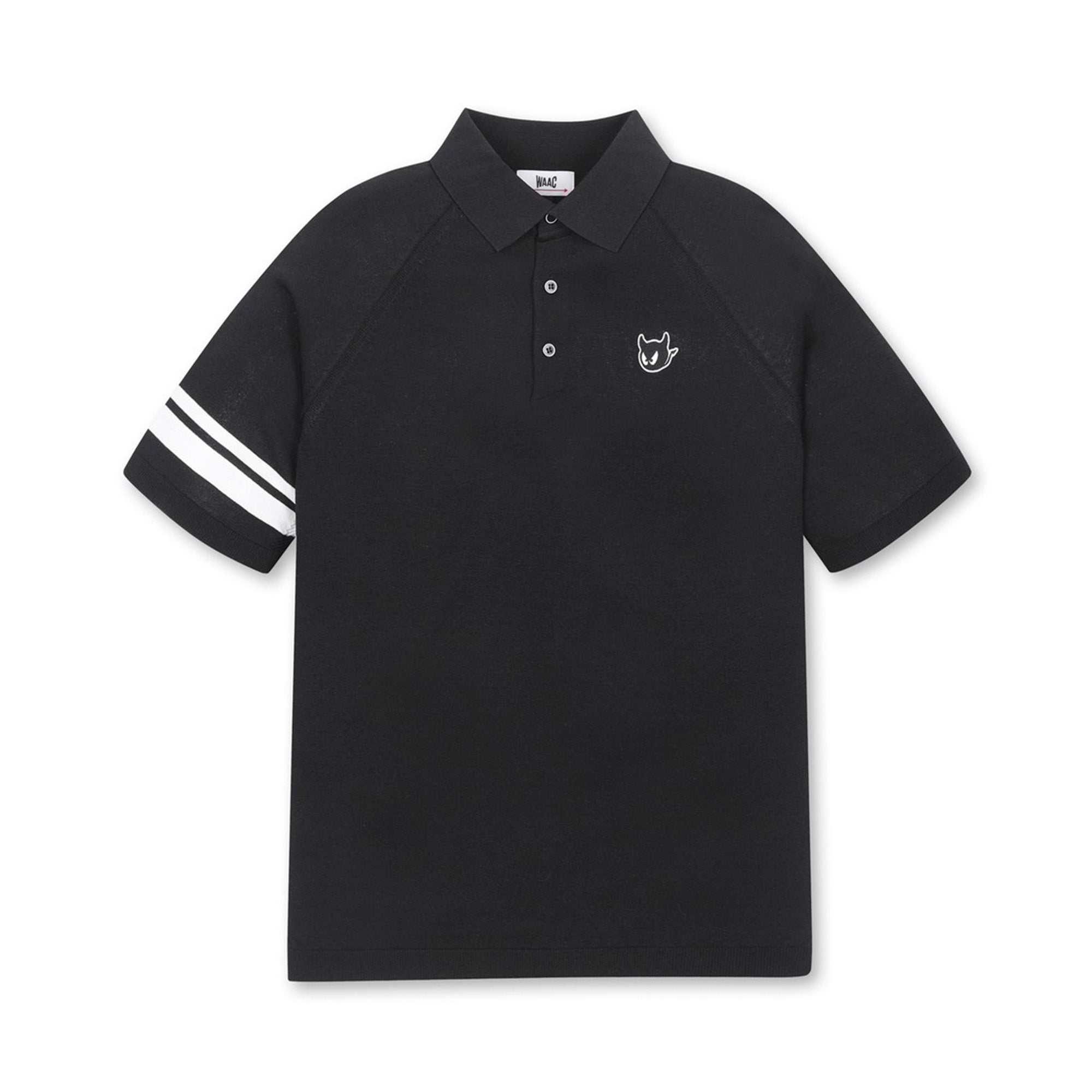 【WEB限定】MEN ホールガーメントニットポロ ブラック