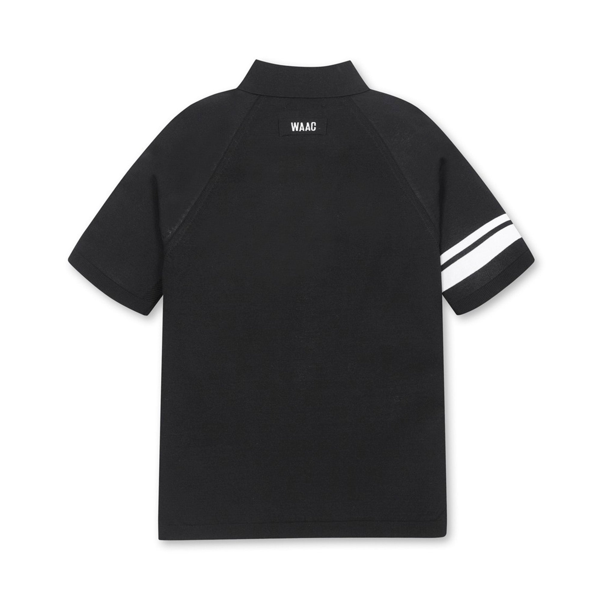 【WEB限定】MEN ホールガーメントニットポロ ブラック