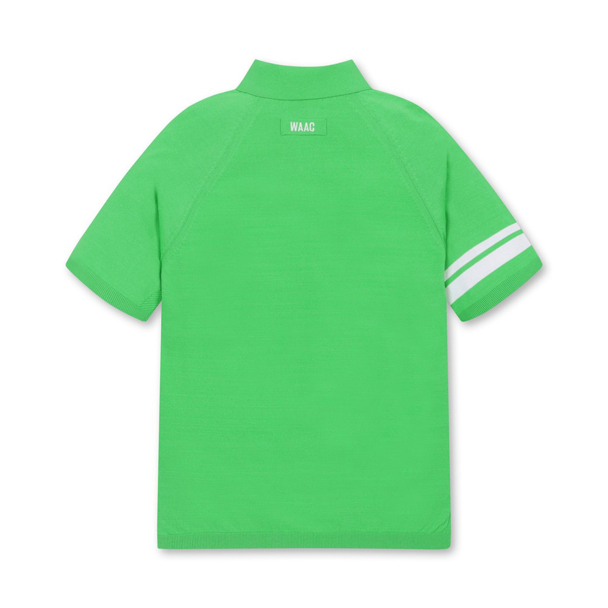 【WEB限定】MEN ホールガーメントニットポロ ネオングリーン