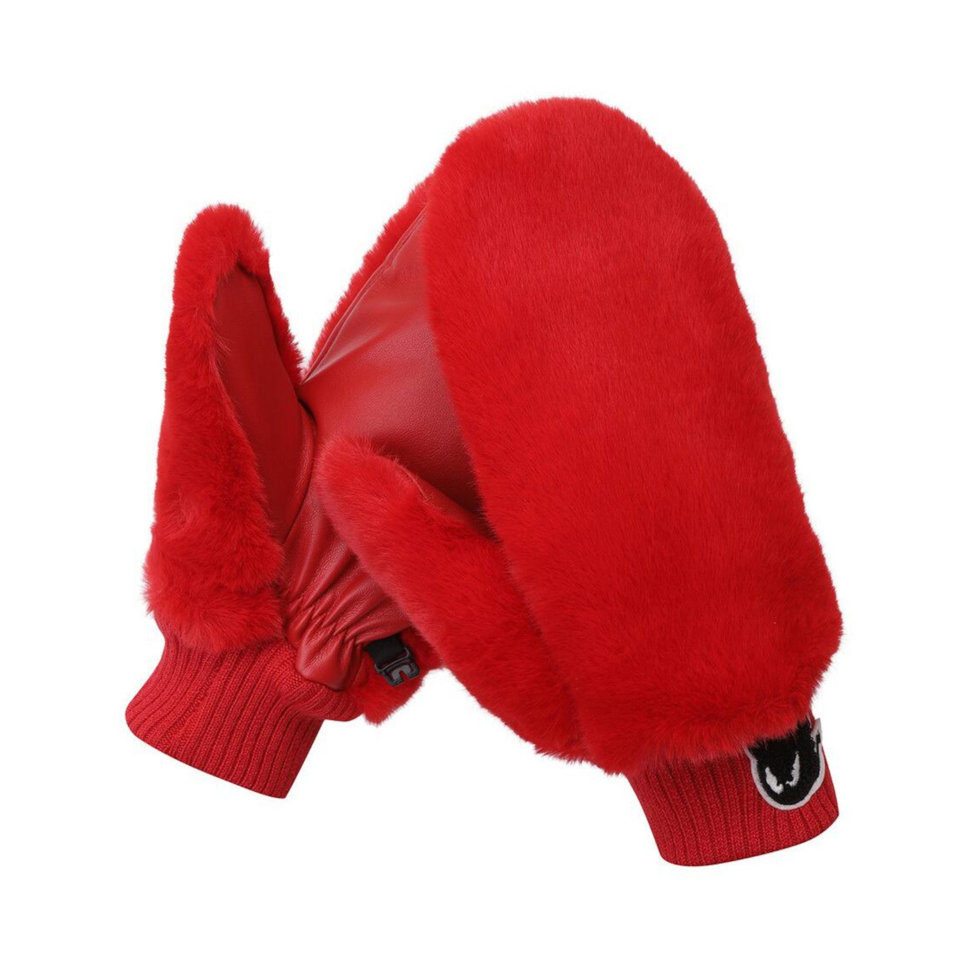 WOMEN エコファーコールドグローブ(両手) レッド