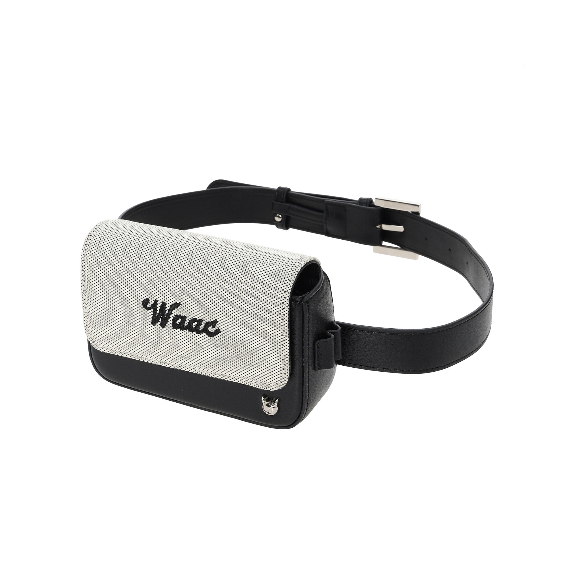 UNISEX クラシックキャンバスウエストバッグ ブラック