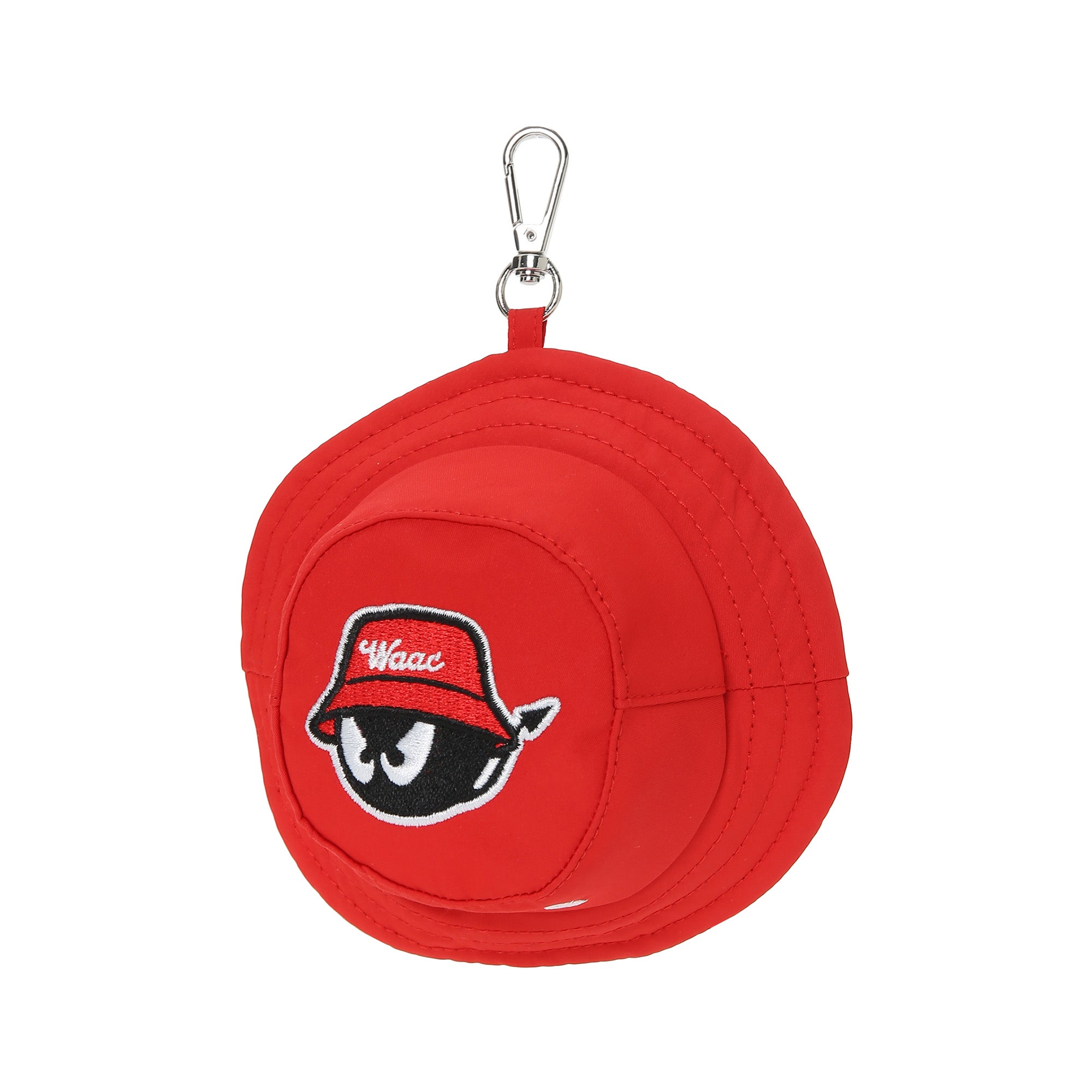 UNISEX バケットハットボールポーチ レッド