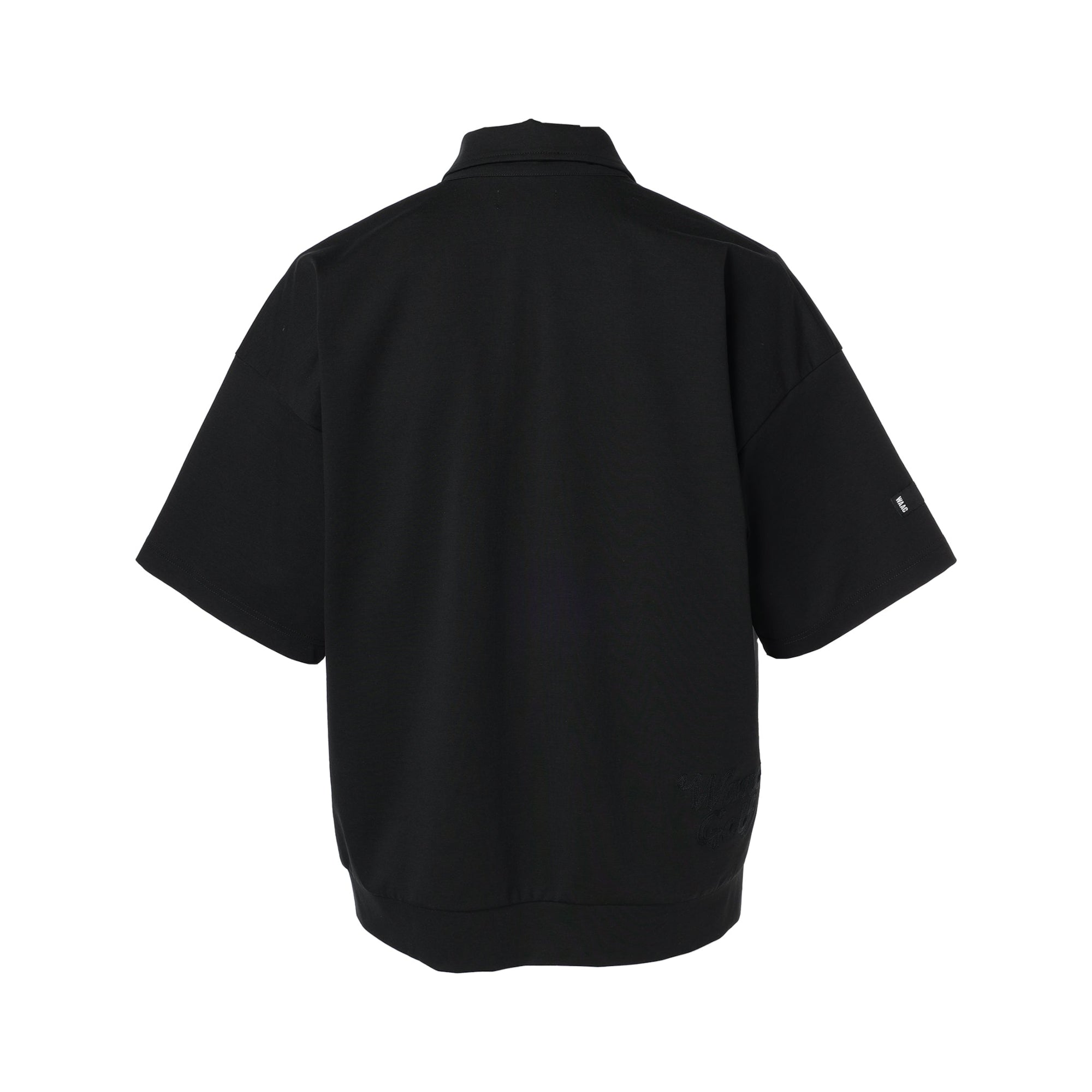 MEN ライトストレッチポンチ 半袖ポロシャツ ブラック