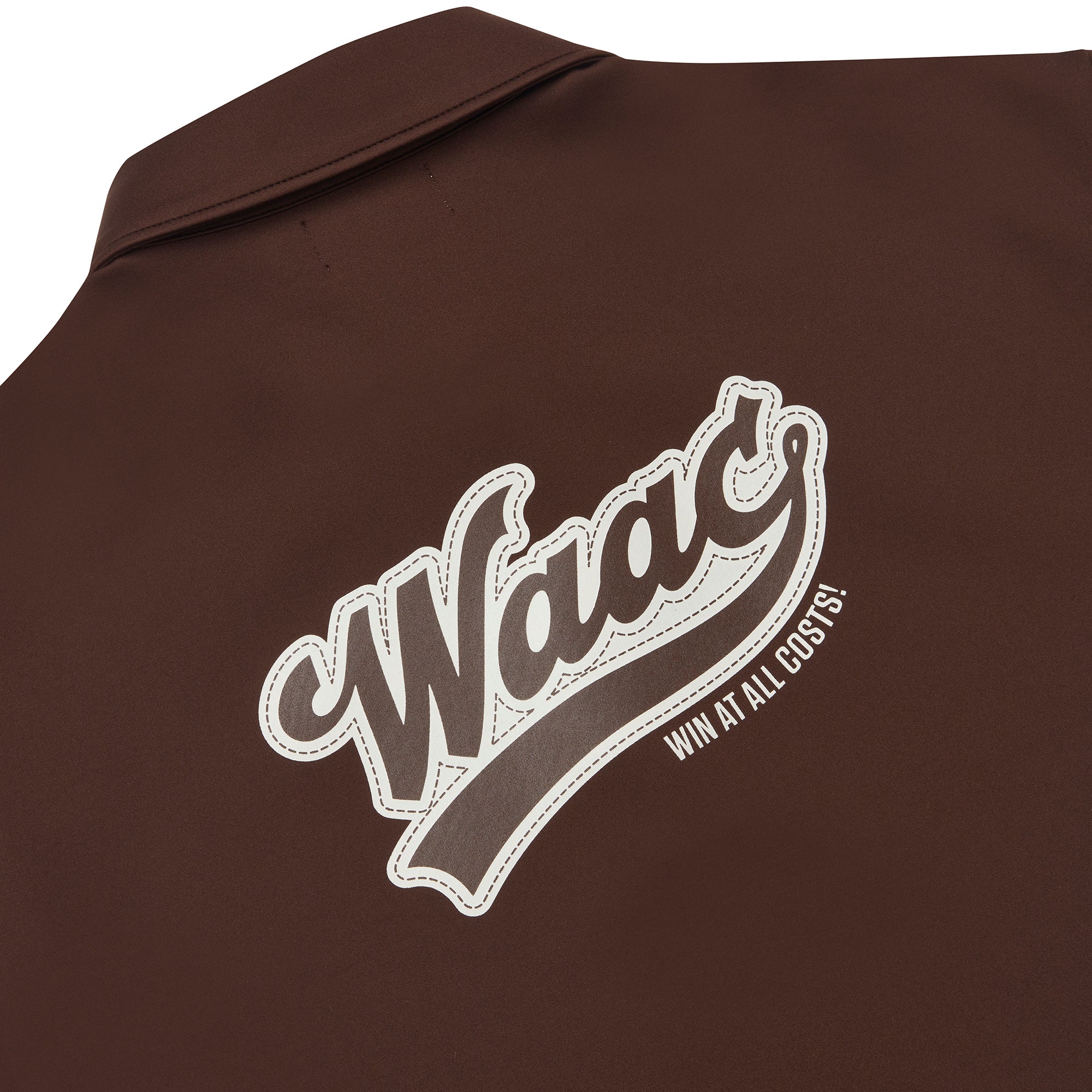 WOMEN スムースジャージースリーブレスポロ ブラウン