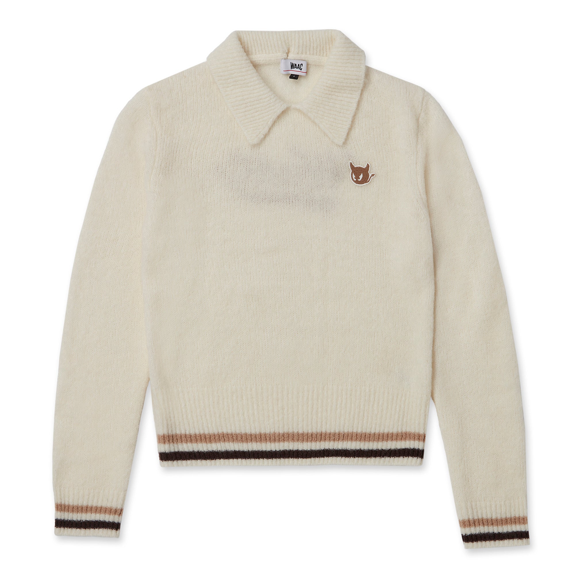 WOMEN ブークレカラーニット アイボリー