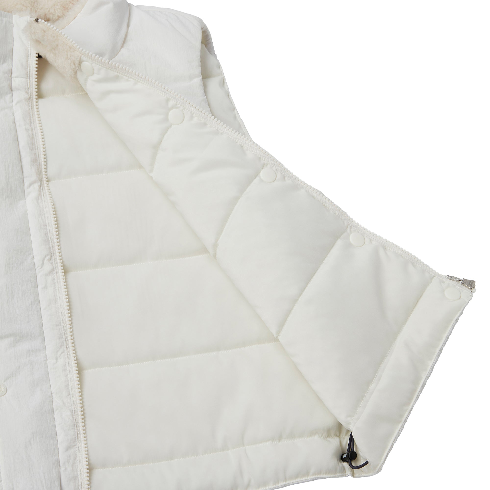 WOMEN パデッドアウターベスト アイボリー