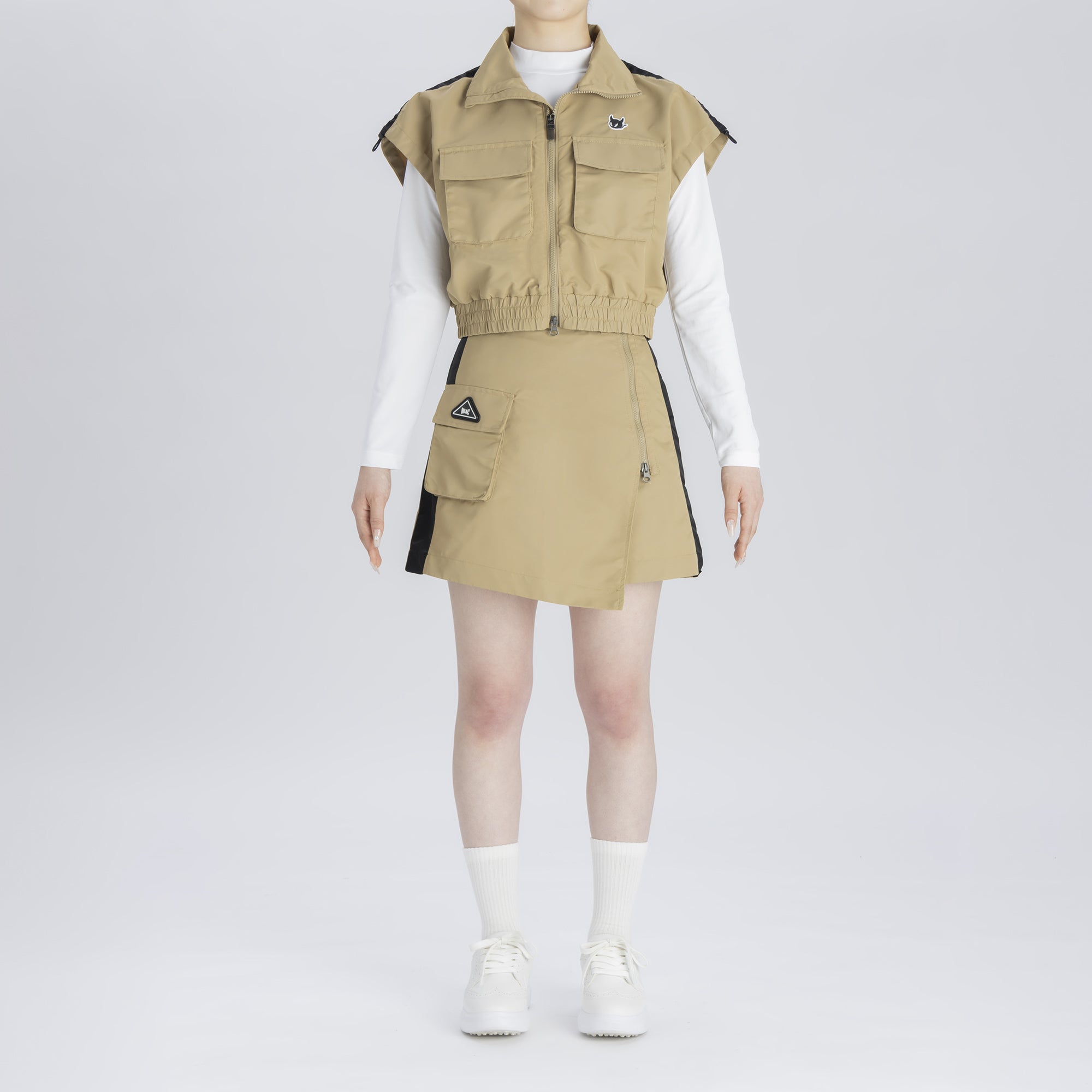 WOMENS サスティナブルナイロン スカート ブラック/072242362