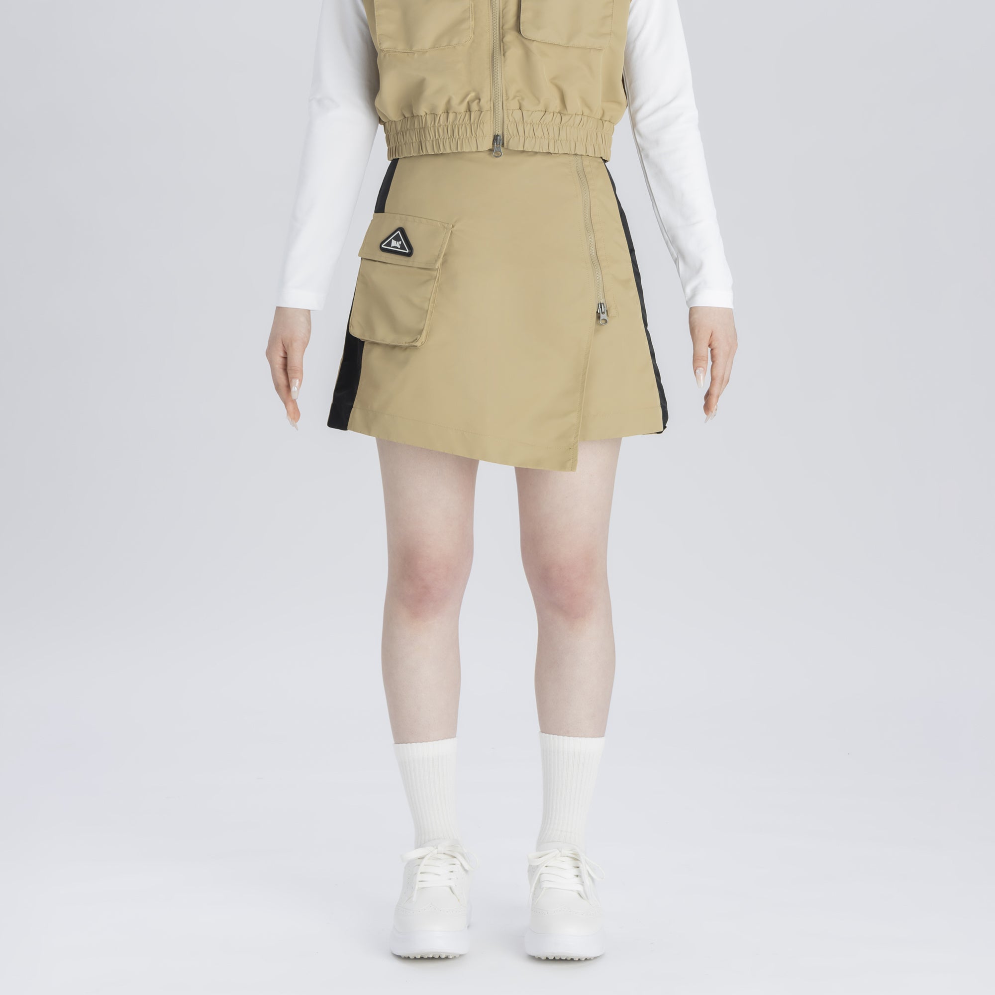 WOMENS サスティナブルナイロン スカート ブラック/072242362